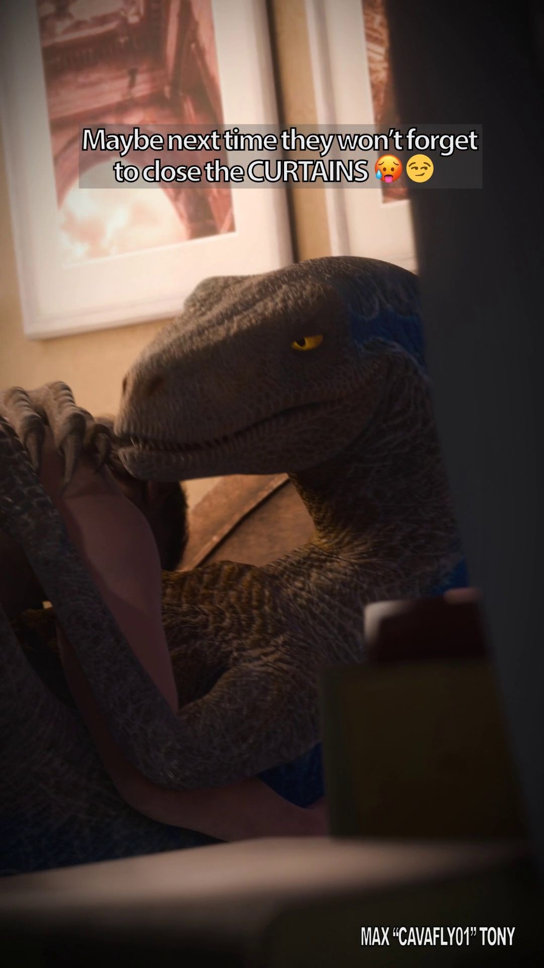 Look at us but do not touch (Starring Blue) - By @cavafly01 on Itaku