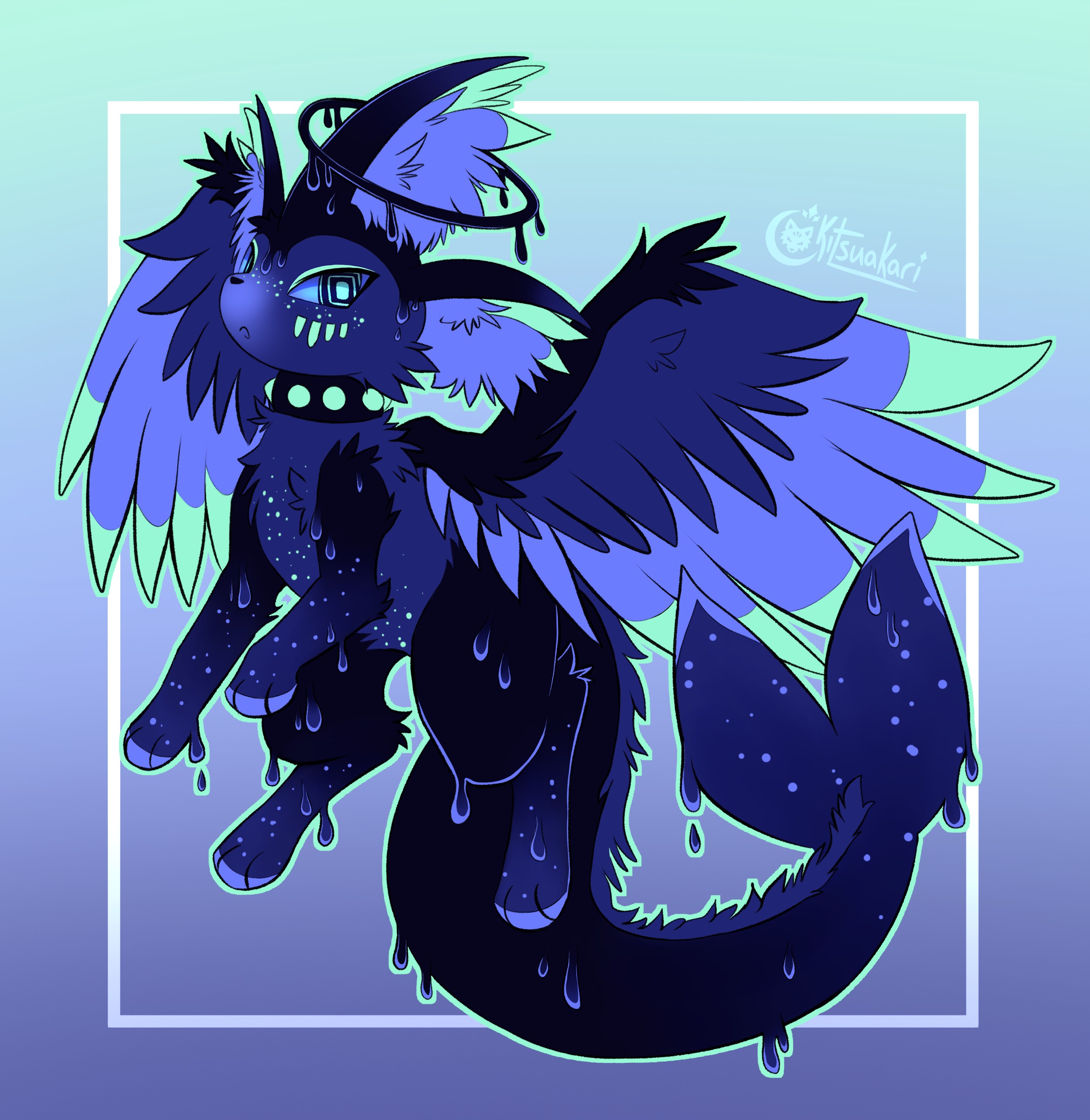 monthly art for gifty - By @kitsuakari on Itaku
