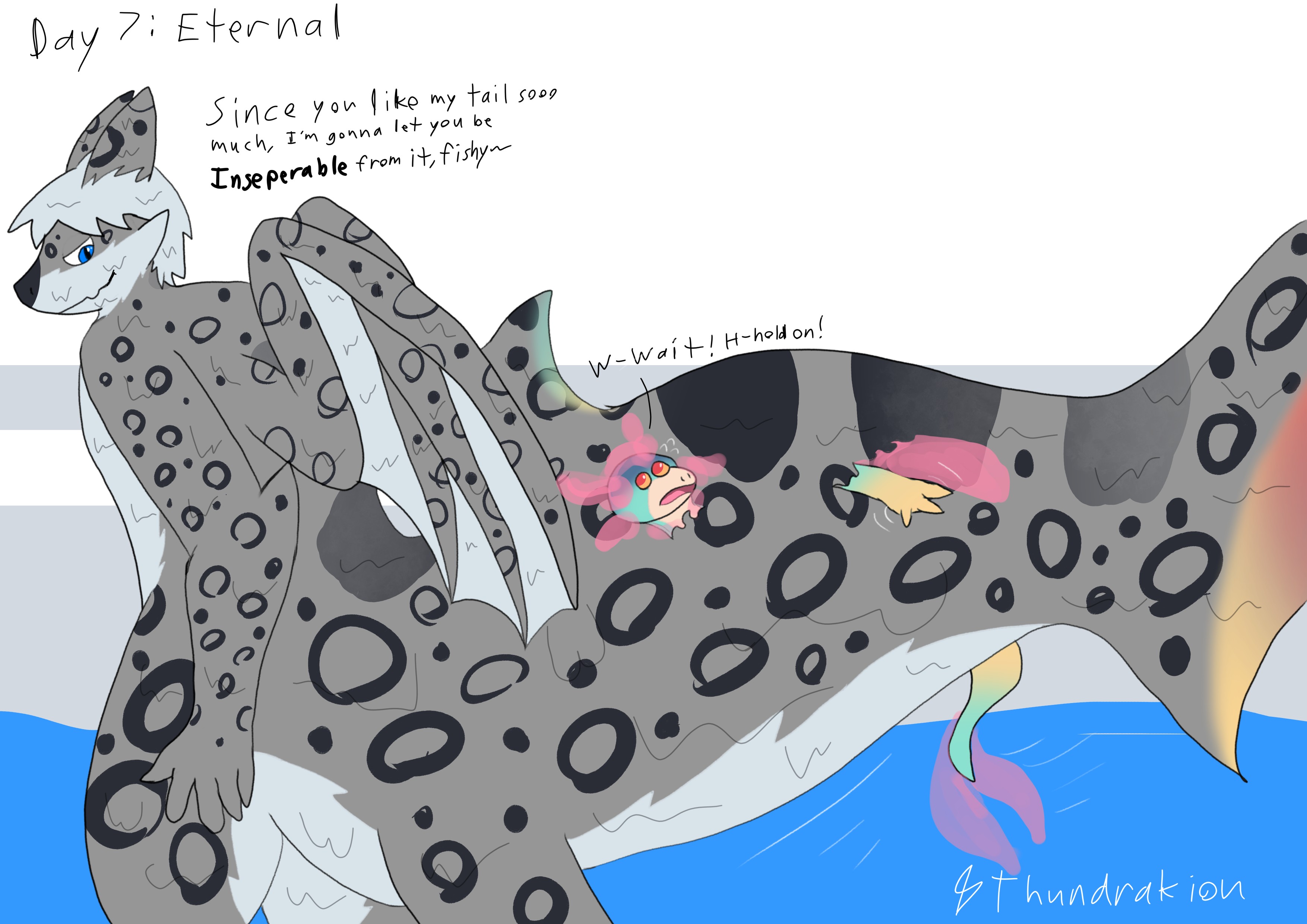 Day 7: Too late for that now~ - By @thundrakion on Itaku