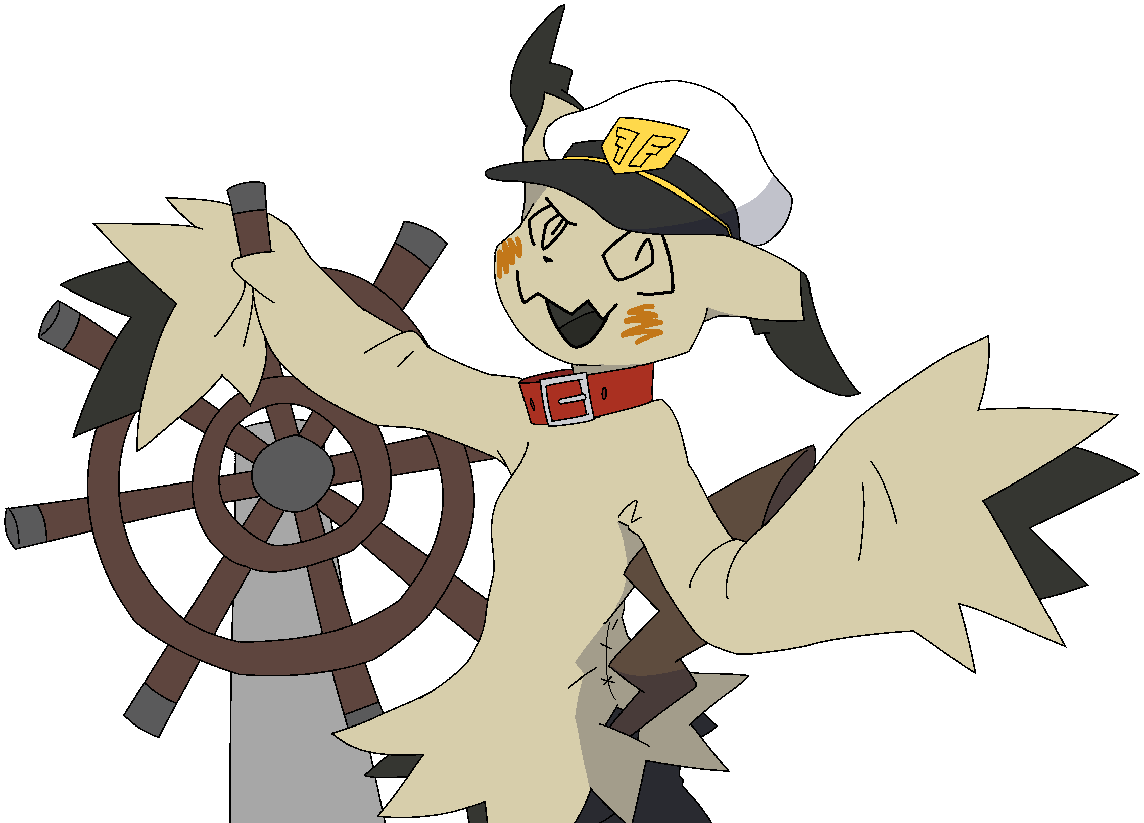 Captain Mimi Mimikyu - By @sealer4258 on Itaku