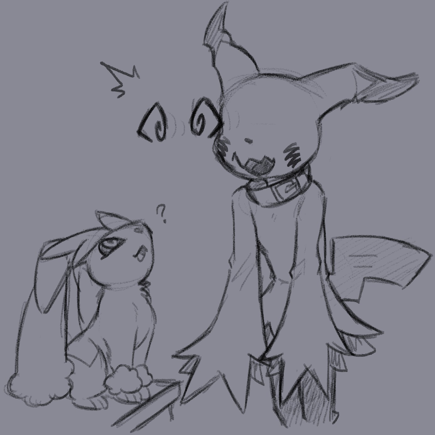 A bunch of Mimi doodles - By @sealer4258 on Itaku