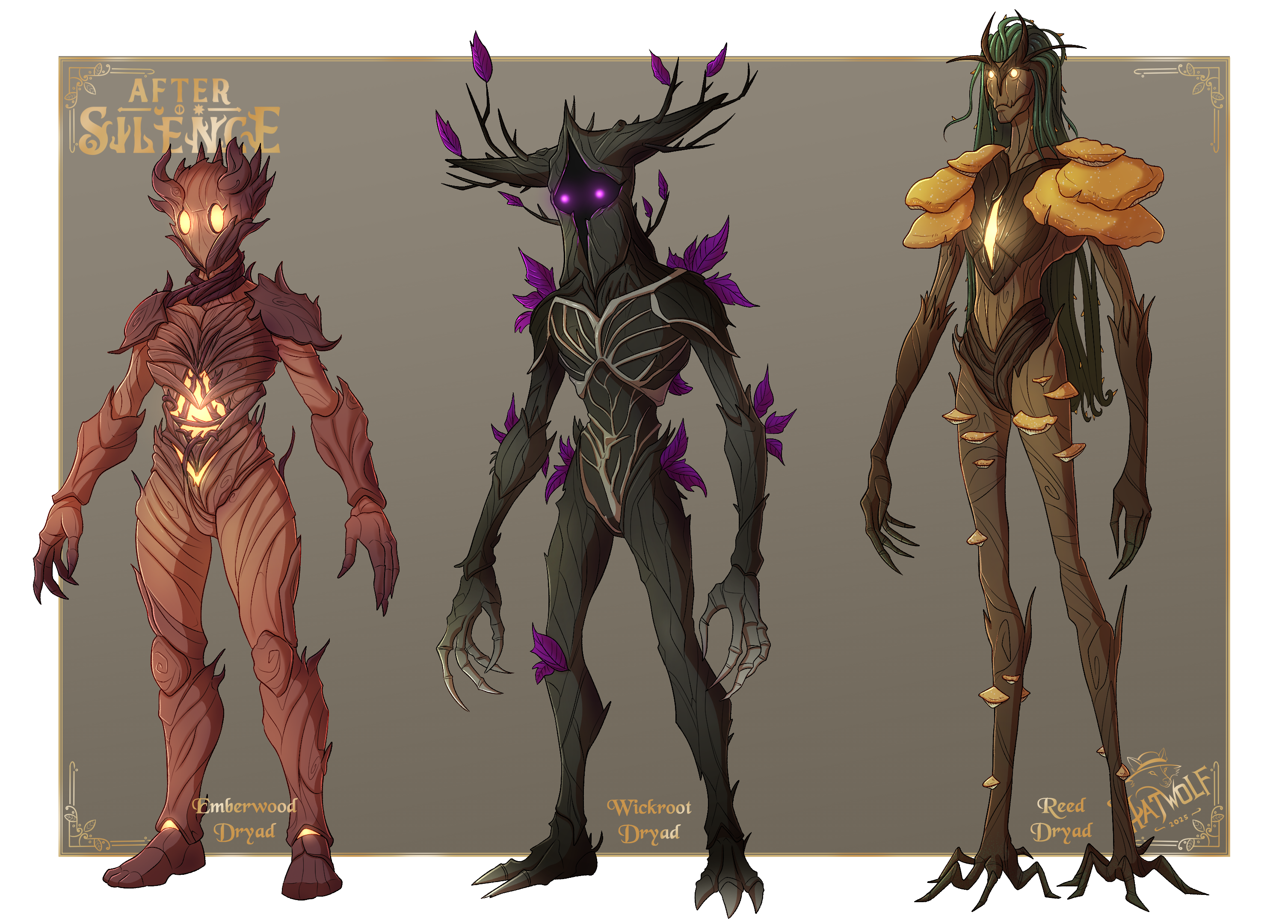 People of Netherdyn: Dryads - By @hatwolf on Itaku
