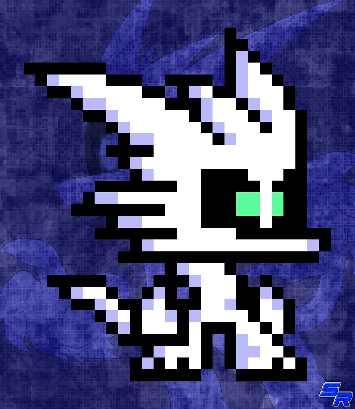 Gosudramon NES Pixelart - By @ryoothesakuling on Itaku