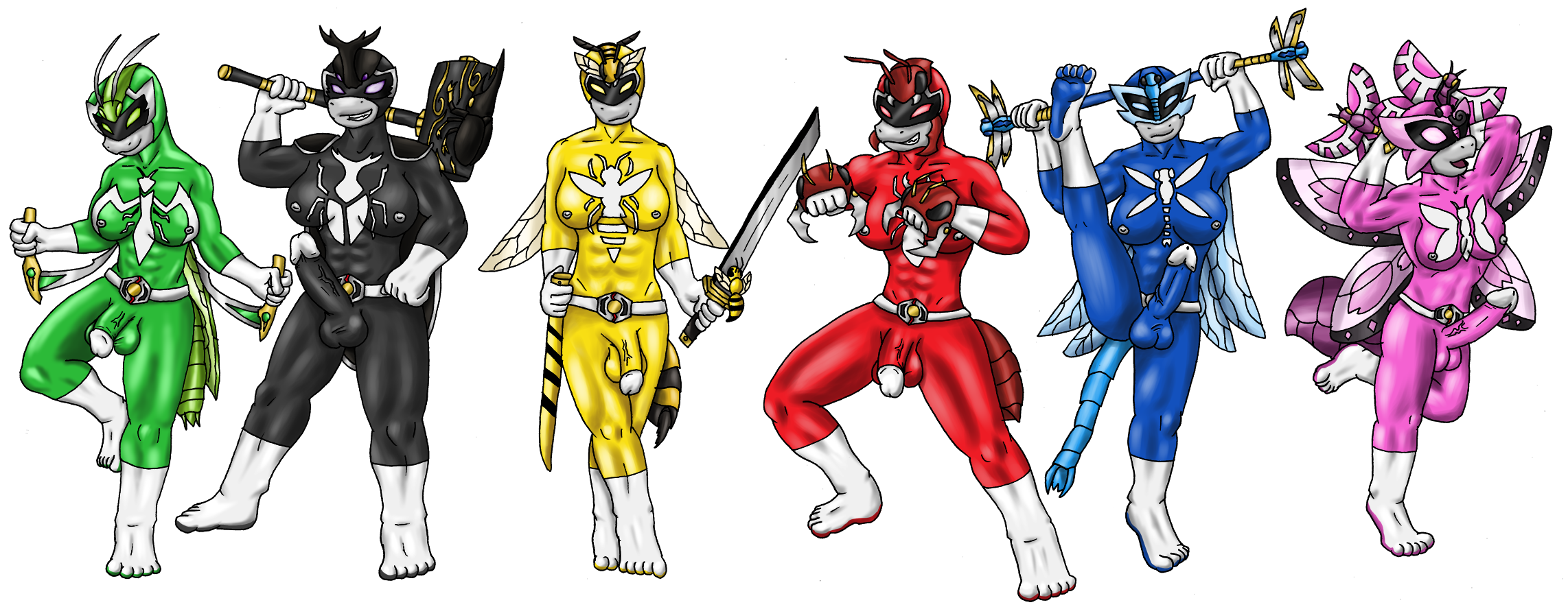 Power Rangers Kingsect Insect Defence Force - Insecti Rangers - By @flardan on Itaku