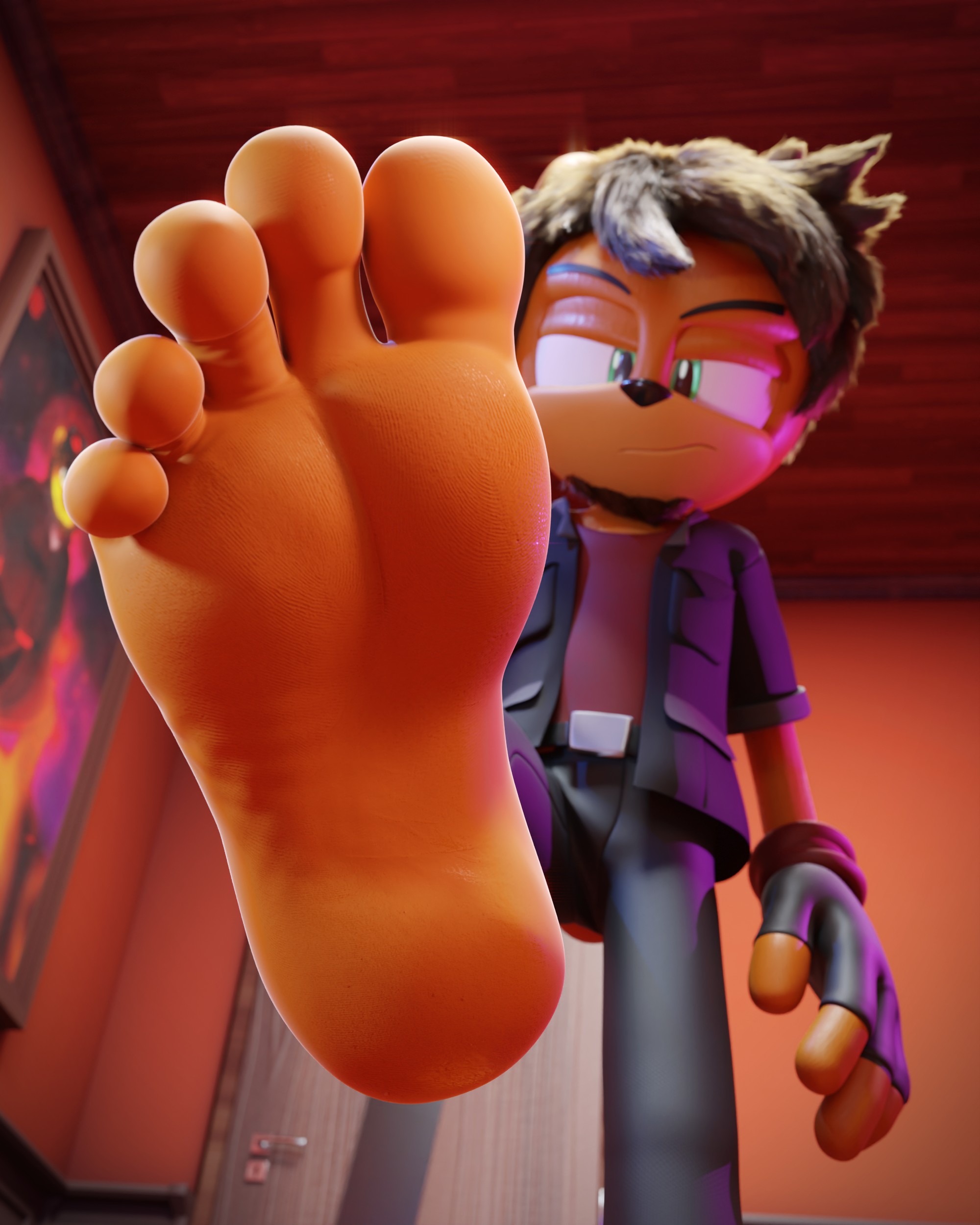 [3D] Griz's stomp - By @feetymcfoot on Itaku