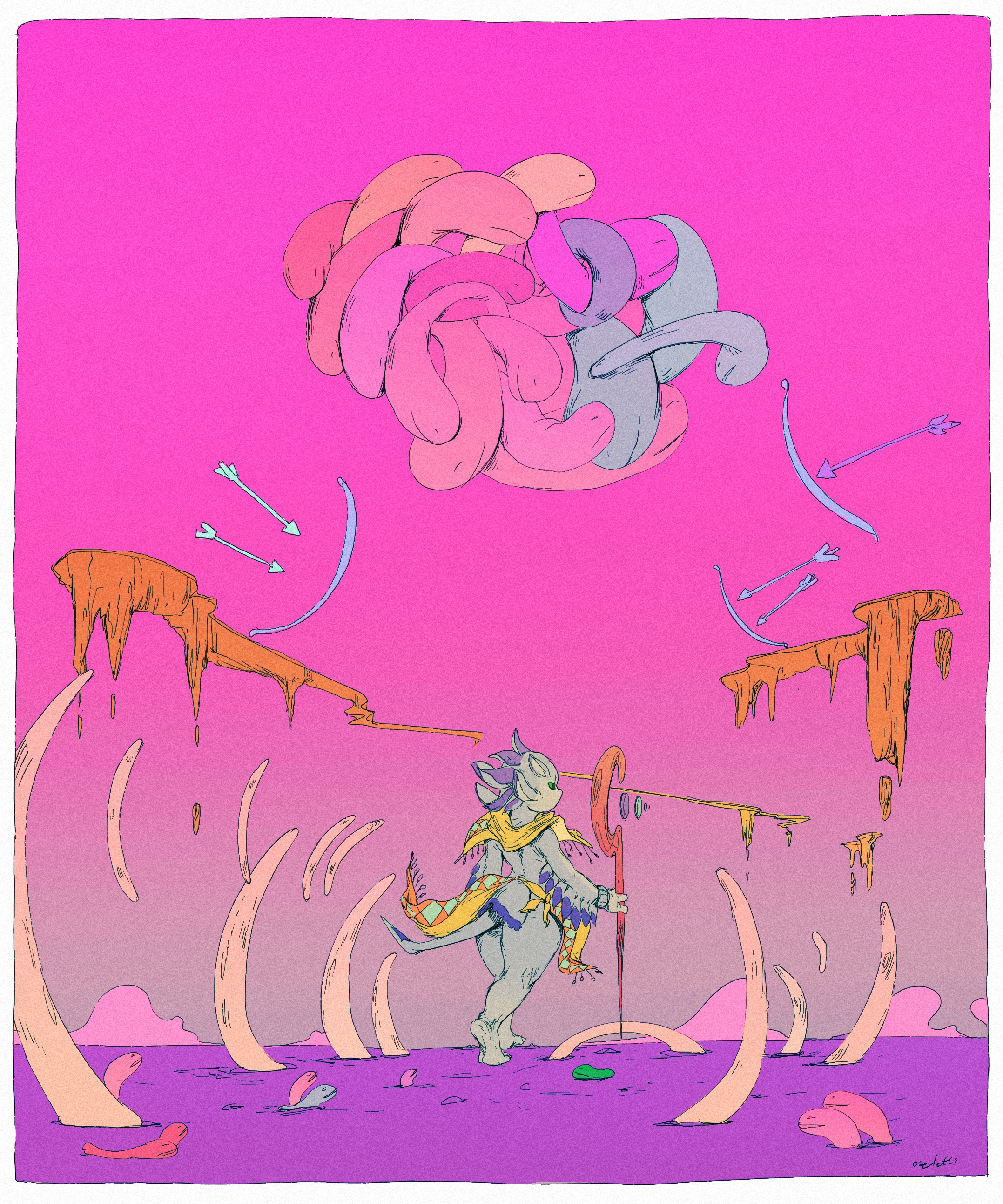 An Alien Landscape - By @gyro on Itaku
