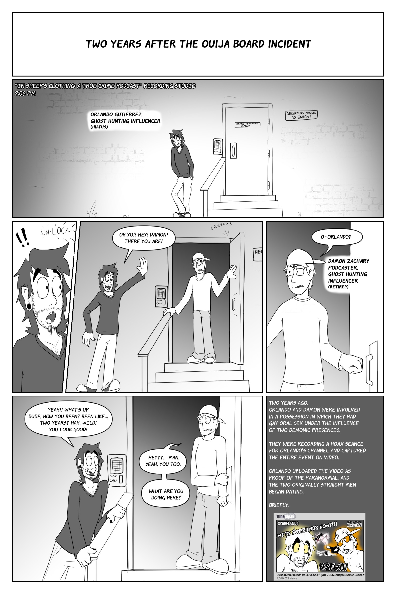 The Underground PAGE 1 [2023 Halloween Comic] By gussquawks on Itaku