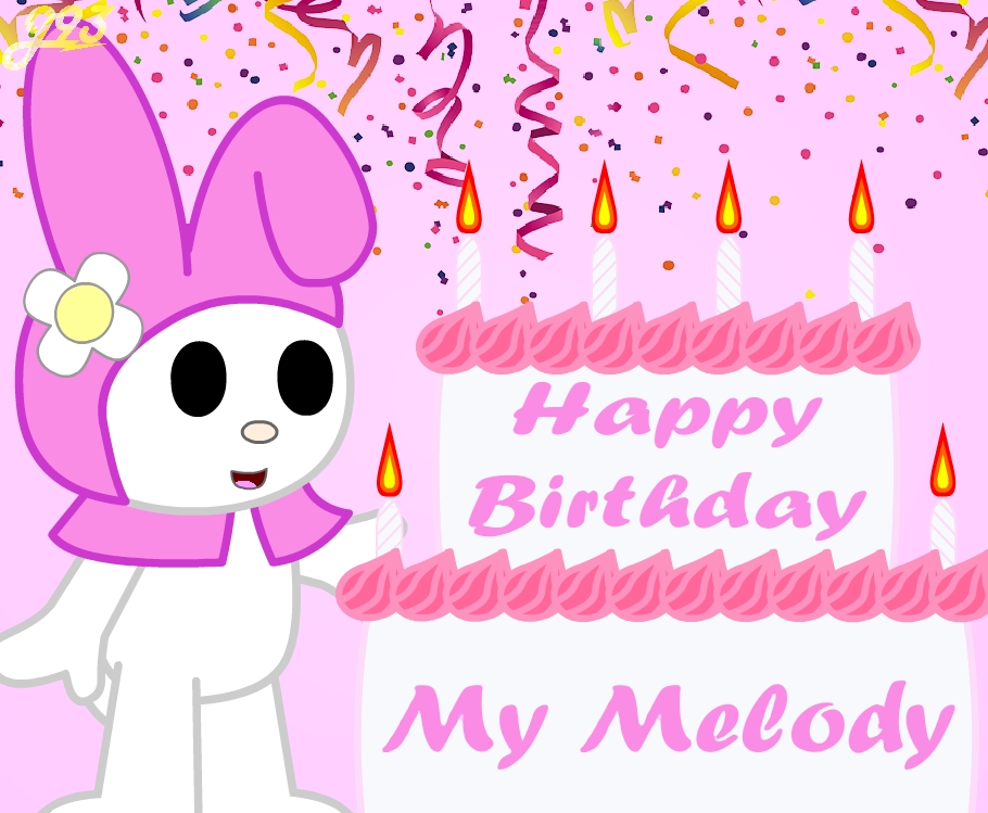 Happy Birthday To My Melody 1 - By @j93 on Itaku