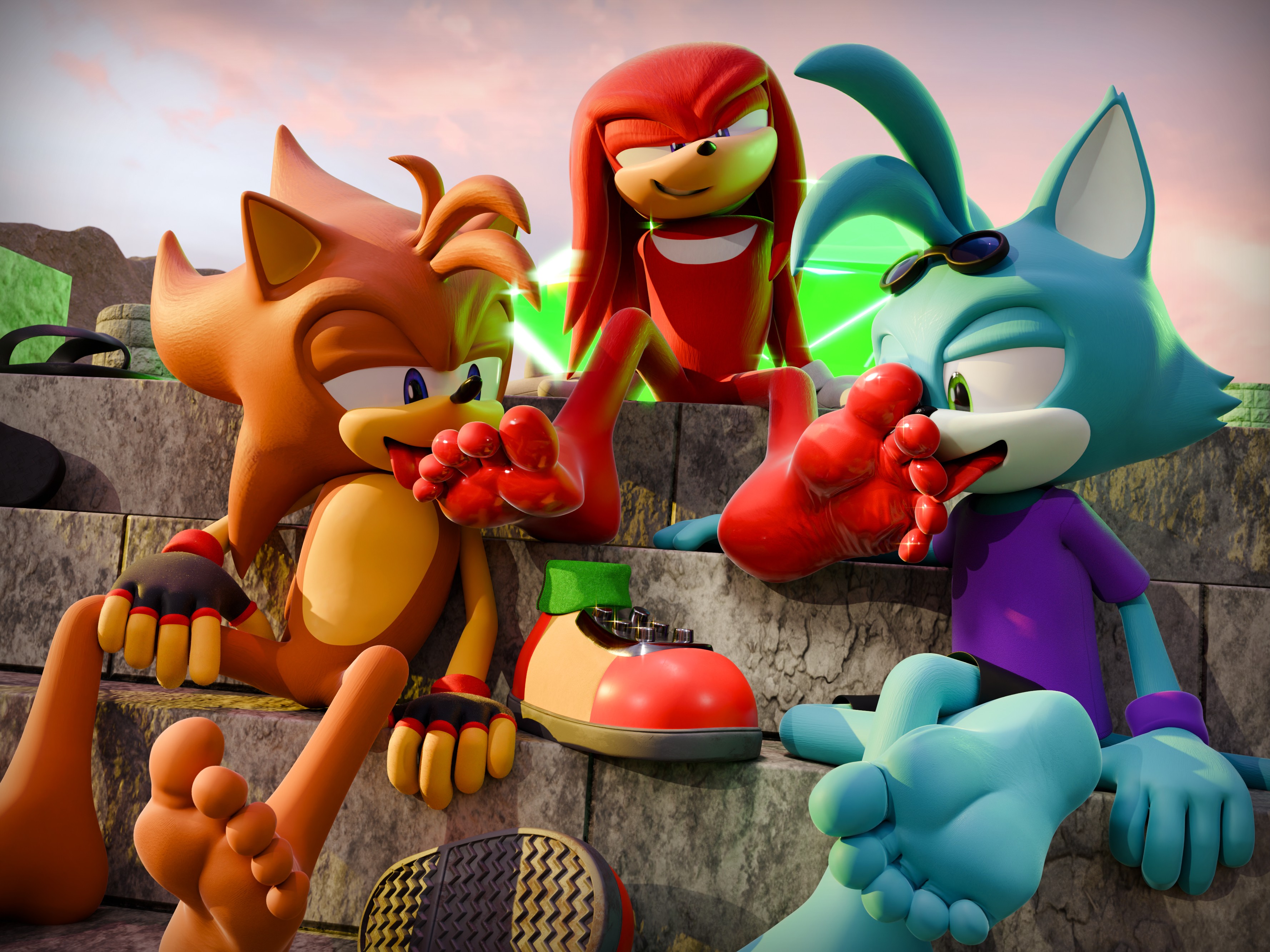 [3D] Guardian's Break 1 - By @feetymcfoot on Itaku