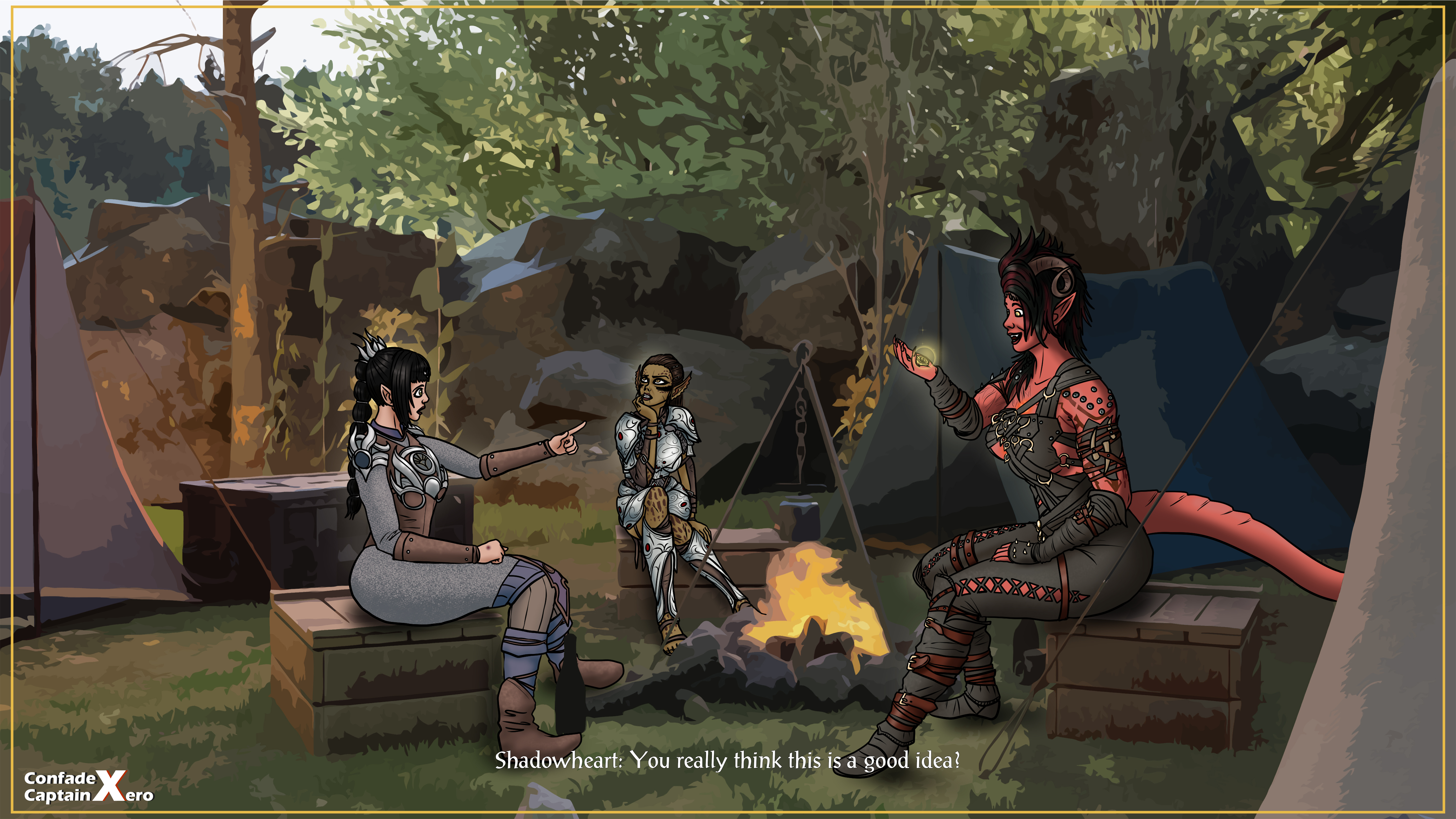 Heart of Gold - Page 1 [Collab] - By @confade on Itaku