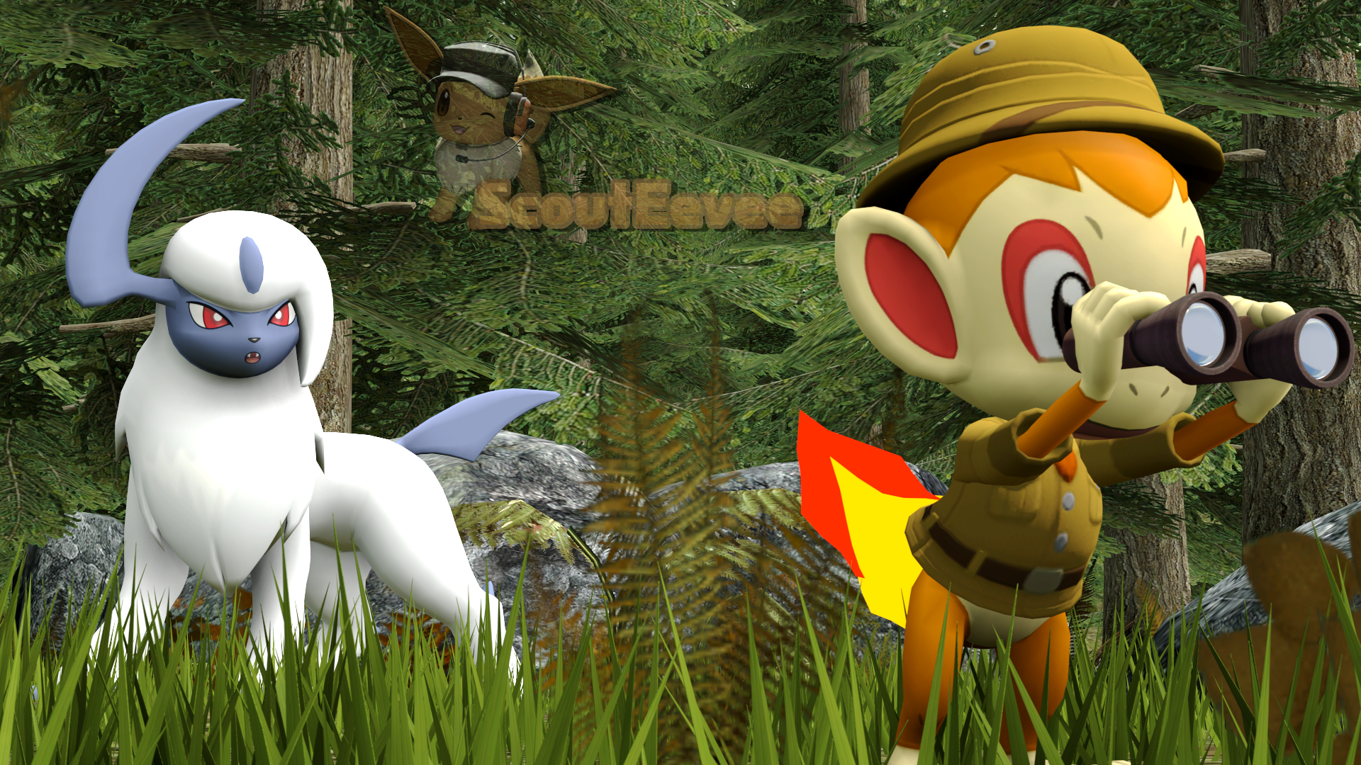 [SFM] - George and Hunter's Jungle Exploration - By @scouteevee on Itaku