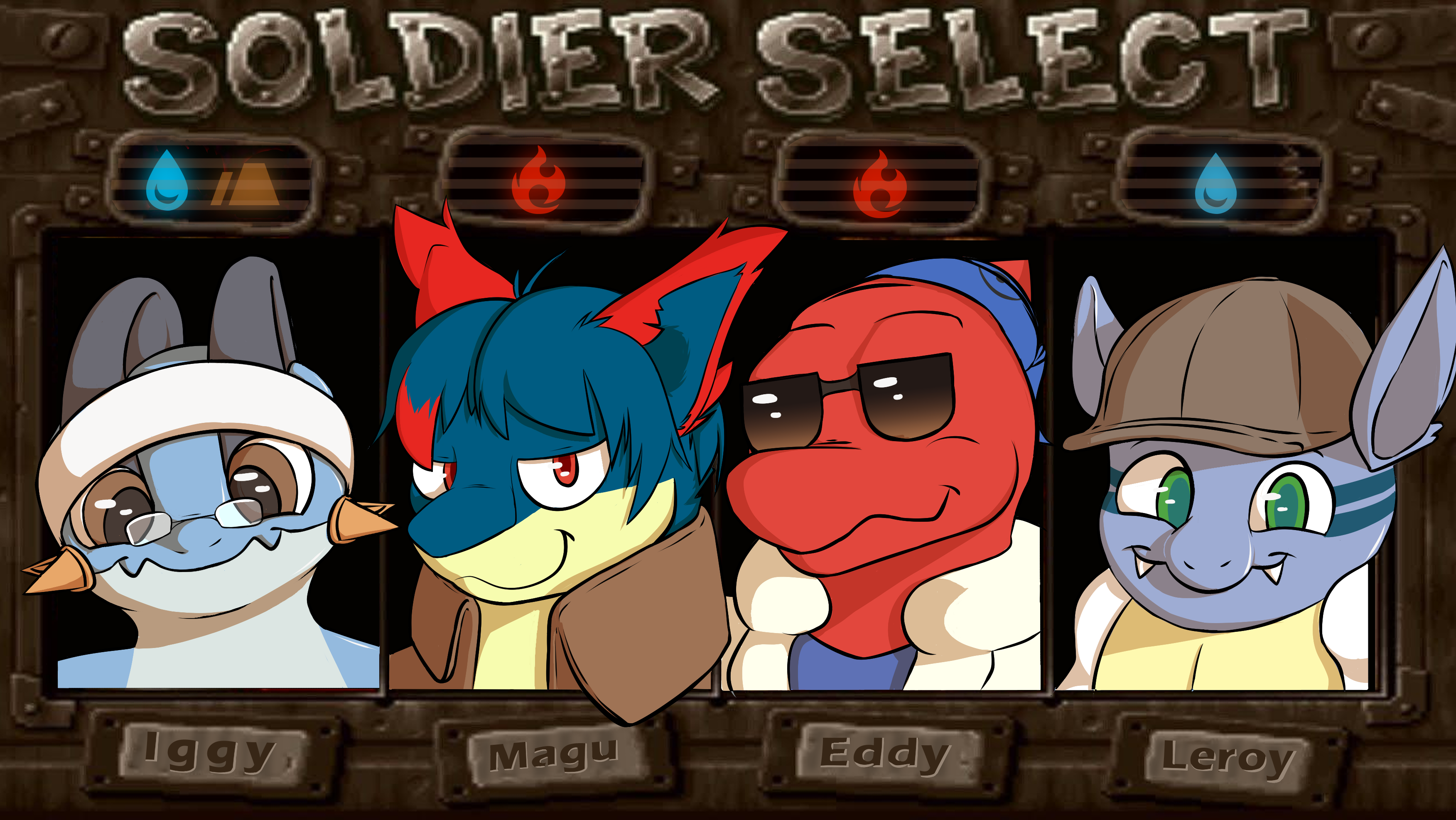 SAFE 2025 - Friends Character Select - By @includefireio on Itaku