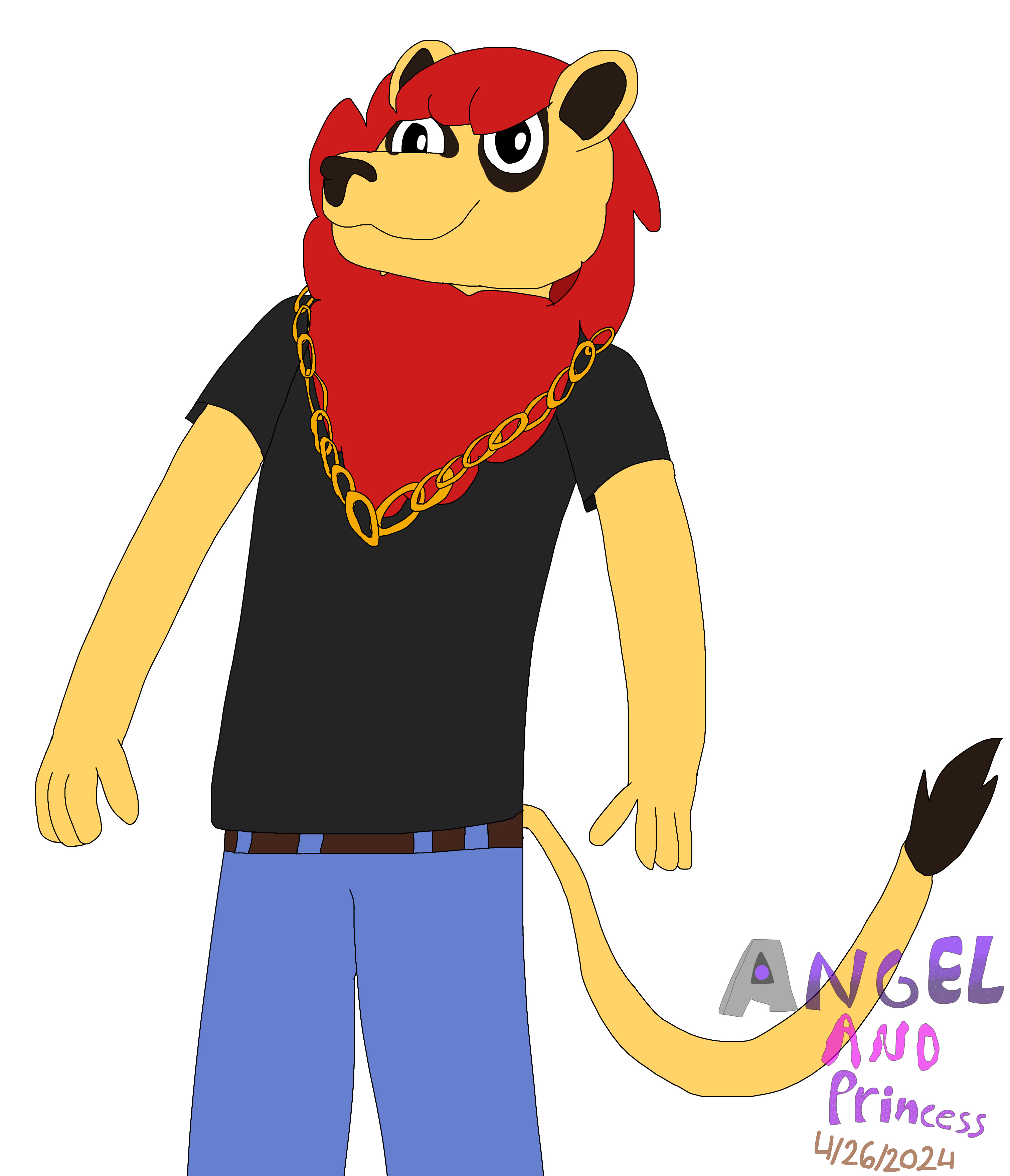 RQ: James The Lion 4/4 - By @princessmagichuman on Itaku