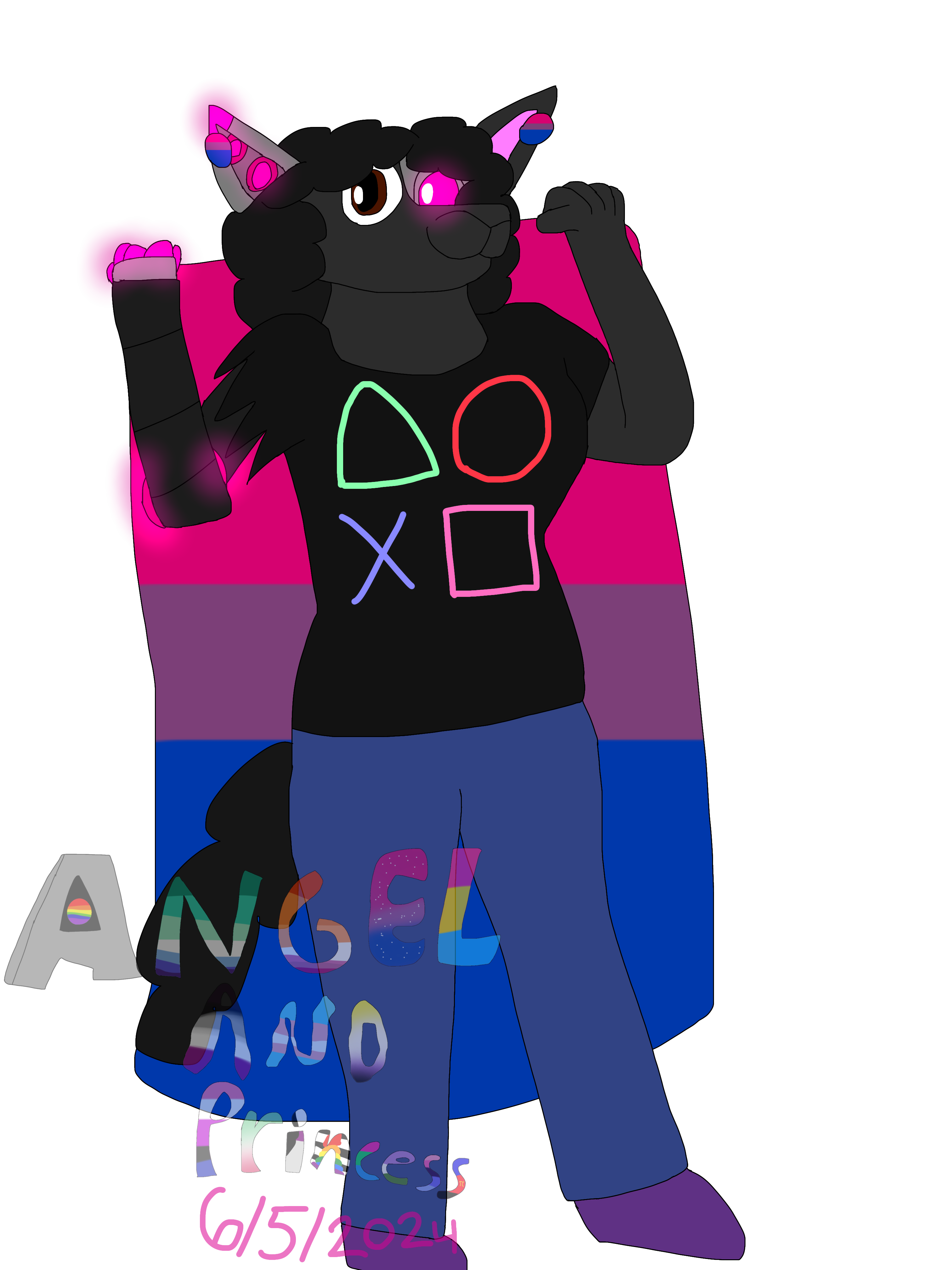 Bisexual Pride #1: Rina The Cyborg Sheep - By @princessmagichuman on Itaku