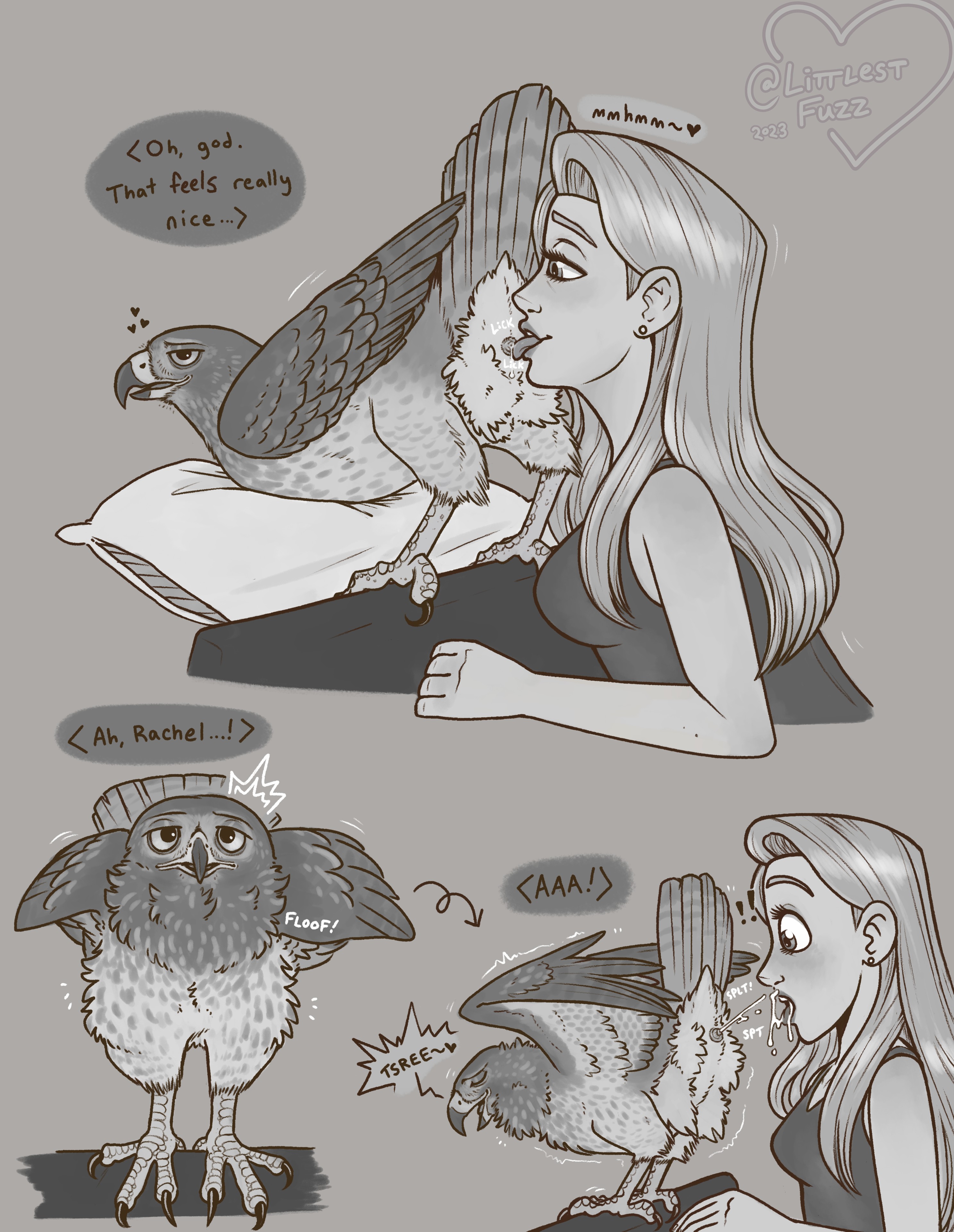 help! my boyfriend is a red-tailed hawk! - By @littlestfuzz on Itaku