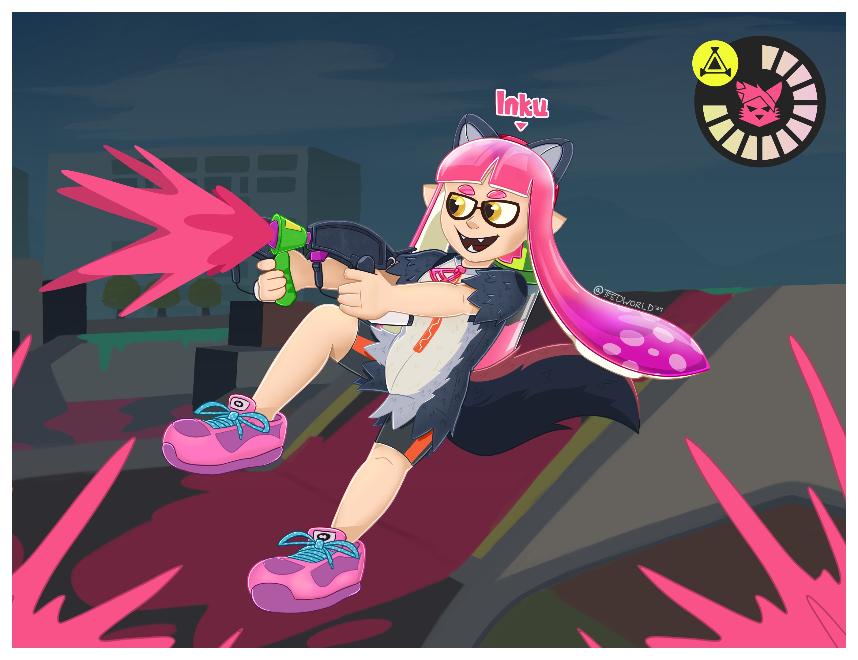 Splatune Inku Inku's Splat-Attack - By @zeydaan on Itaku