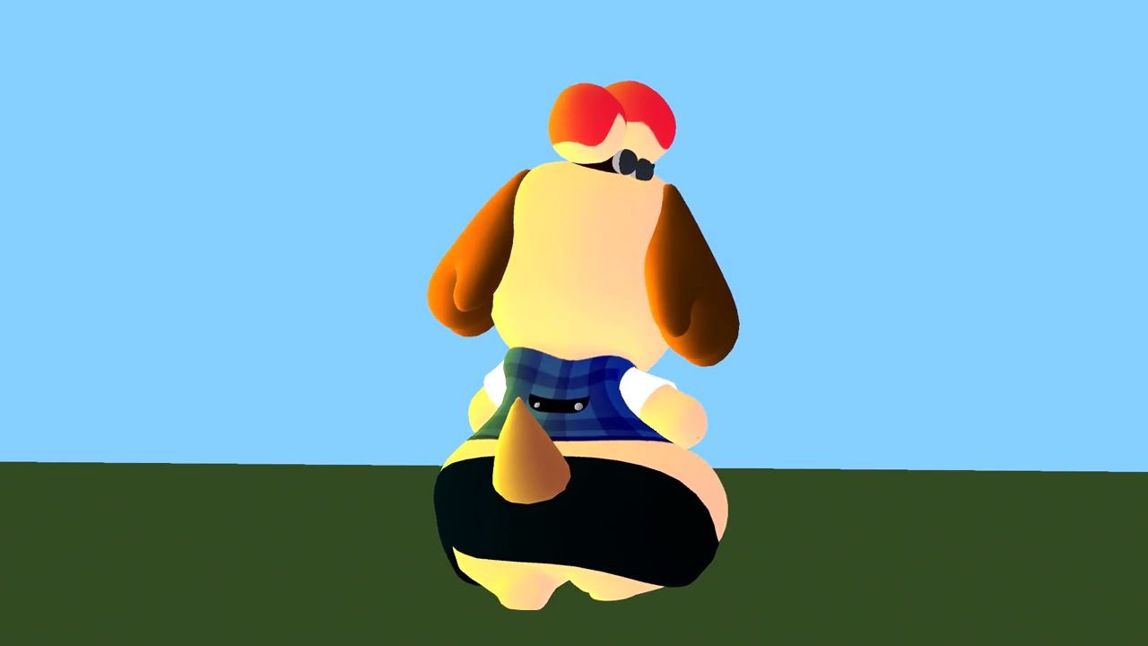 Chubby Isabelle Rig Animation Tests (2016) - By @solitaryscribbles on Itaku