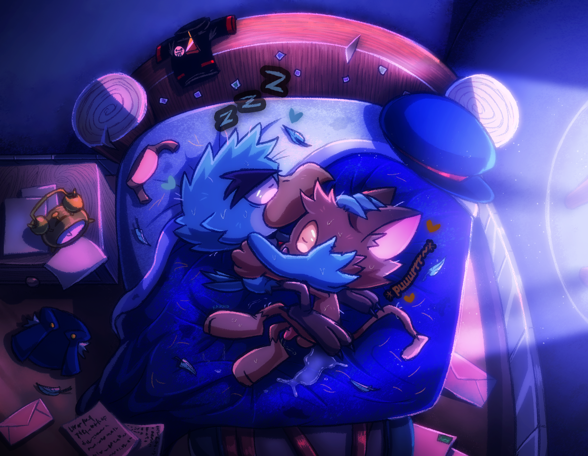 Jaq x Joey Snooze - By @kazoko on Itaku