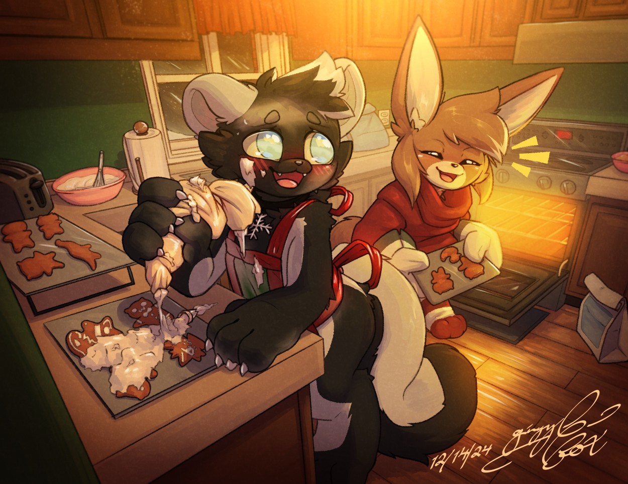 Furry- Cookies - By @gingy_k_fox on Itaku