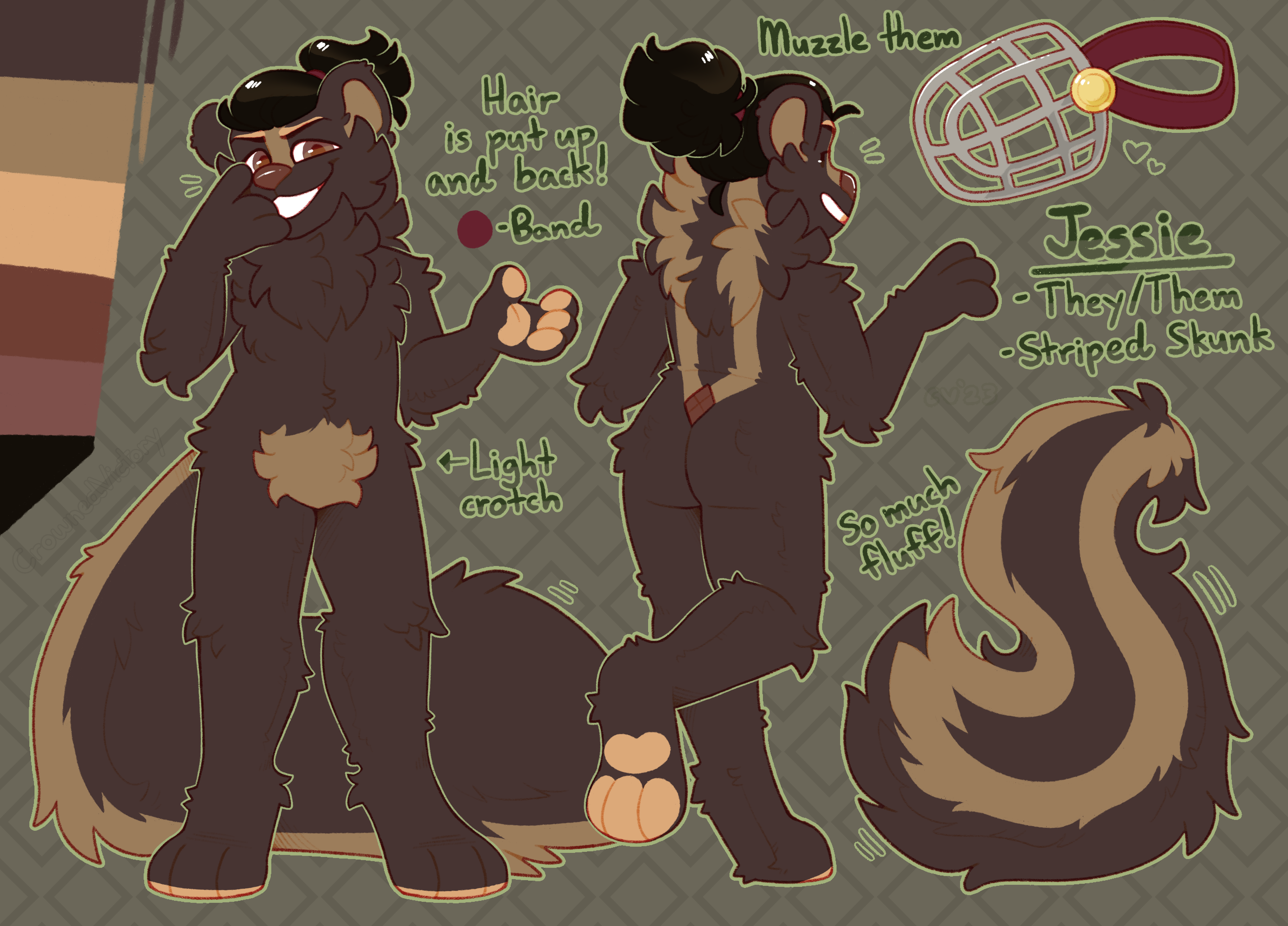 JESSIE REFERENCE SHEET - SFW ALT - Comm - By @crownedvictory on Itaku