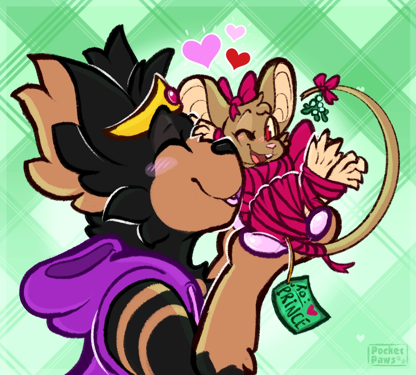 Just a Little Gift - By @pocketpaws on Itaku