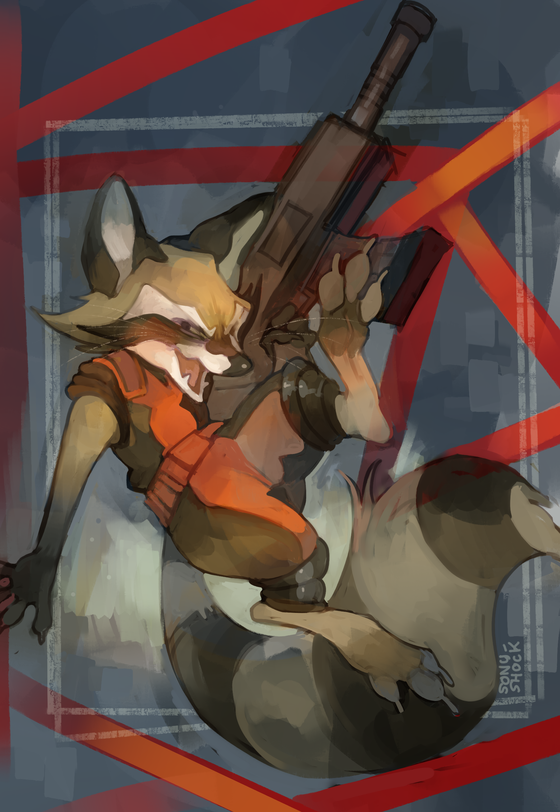KOFI-Rocket Raccoon - By @sony-shock on Itaku