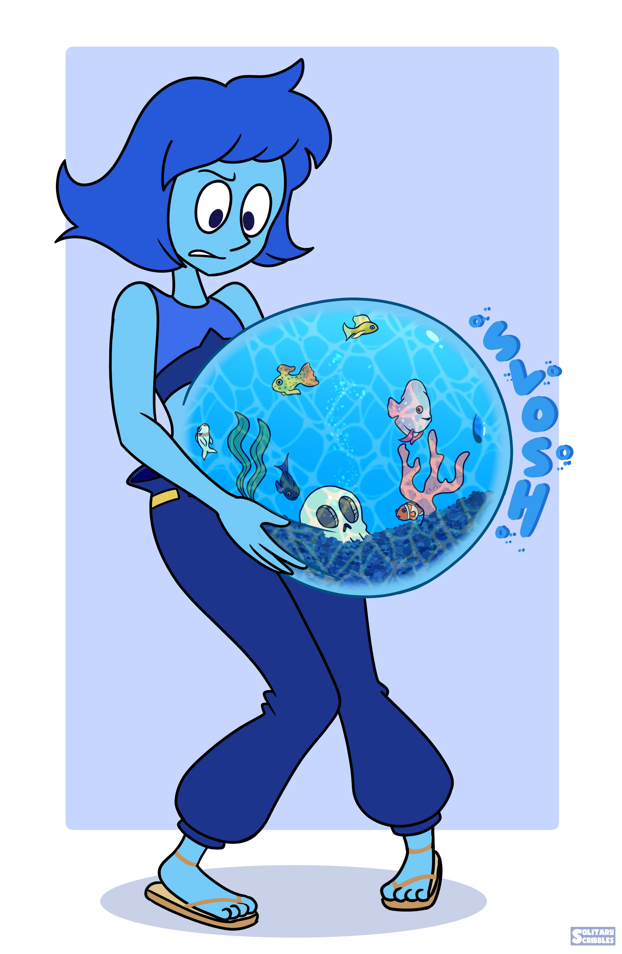 [CM] Lapis' Aquarium 2 - Side B - By @solitaryscribbles on Itaku