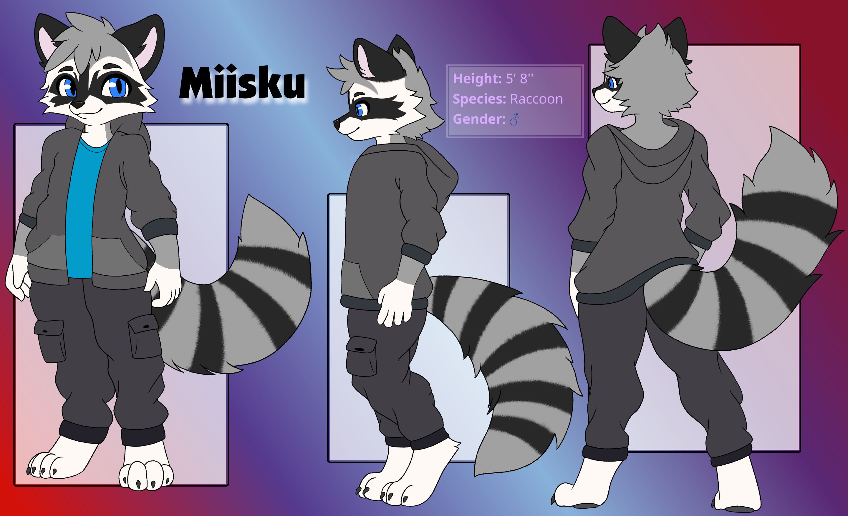 Miisku reference sheet - By @katsurokurosaki on Itaku