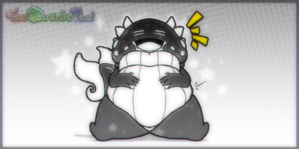 ~A Full Bellied Alien~ - By @thecosmicfool on Itaku