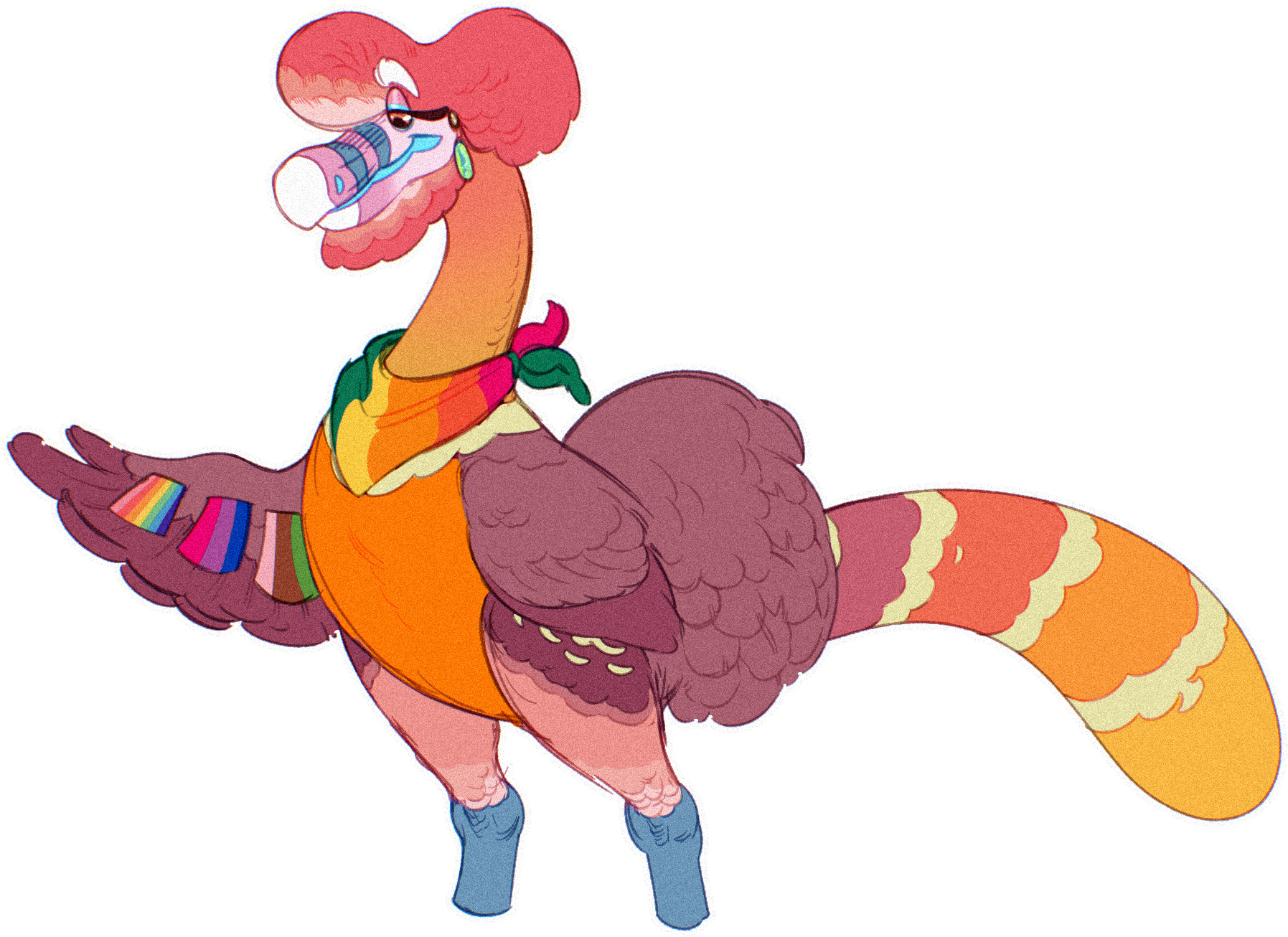 Moa pride june 2024 - By @moafowl on Itaku