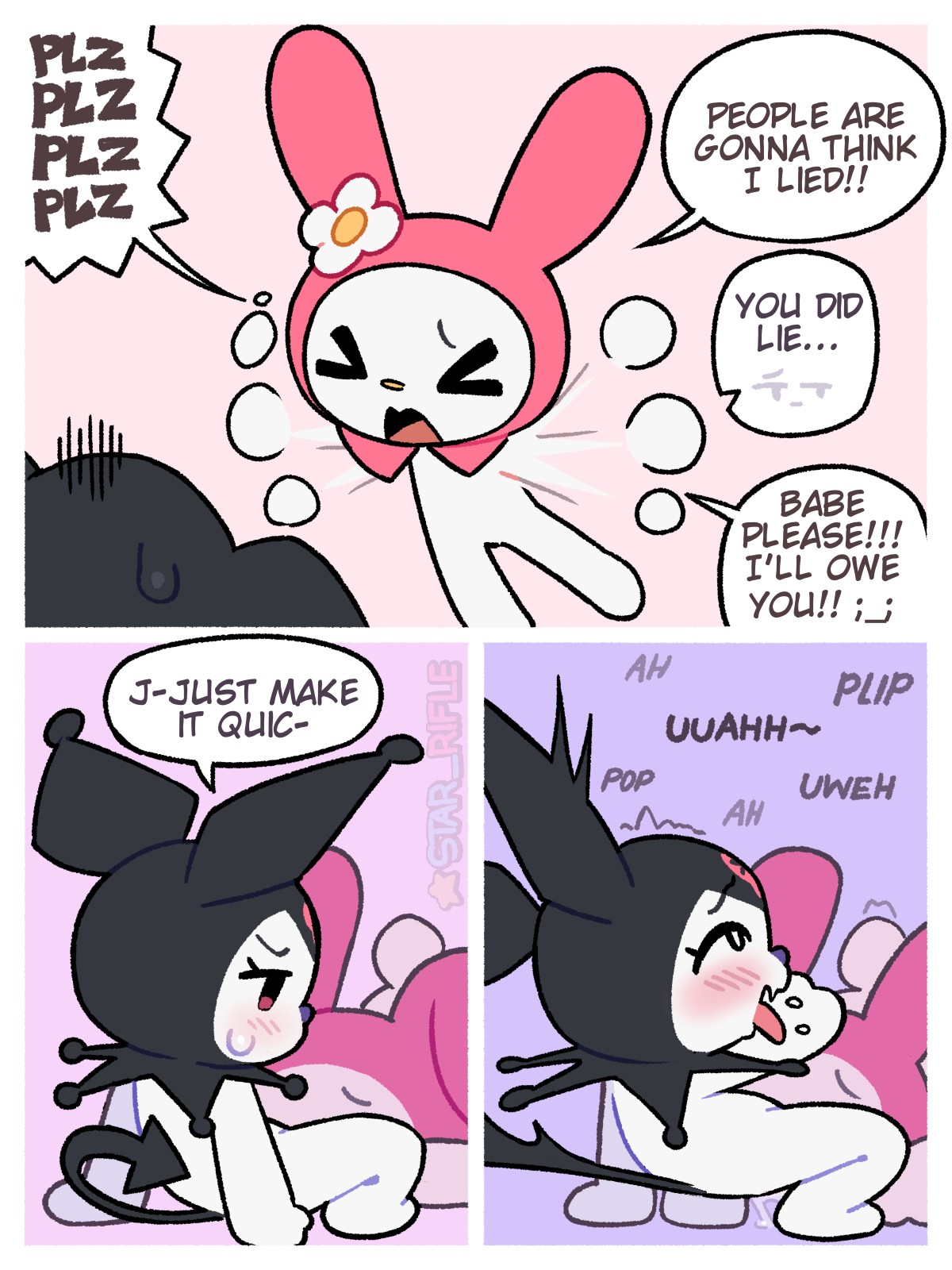 Easter Egged 🩷 🖤 3 - By @star-rifle on Itaku 