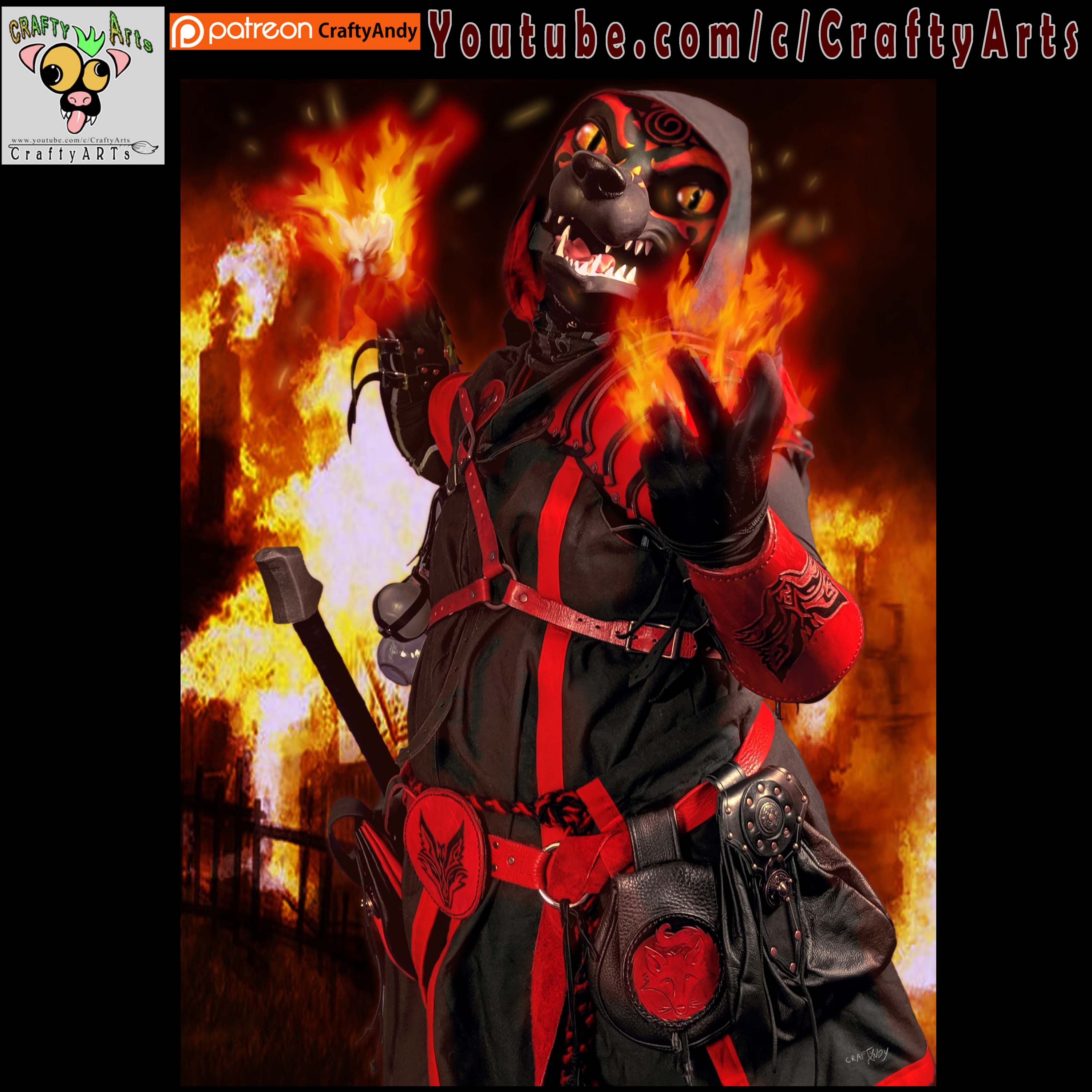 Nashoba Warlock Showing Off CraftyAndy - By @craftyandy on Itaku