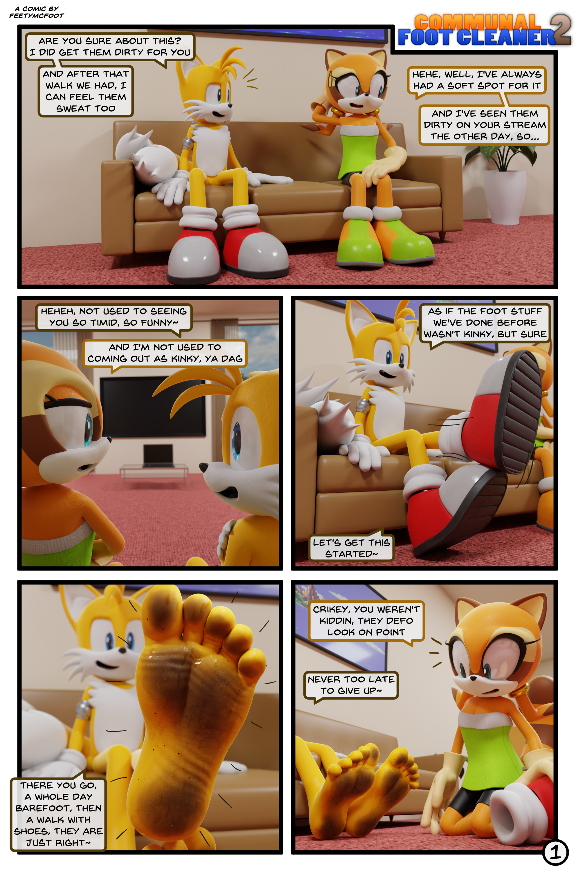 Communal Foot Cleaner 2 - Page 1 - By @feetymcfoot on Itaku