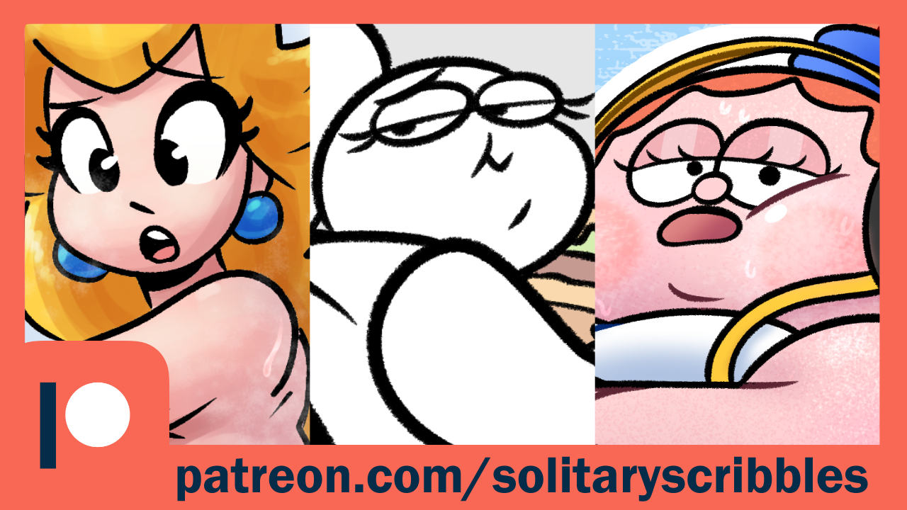 Patreon Plug | Nov 1 2025 - By @solitaryscribbles on Itaku