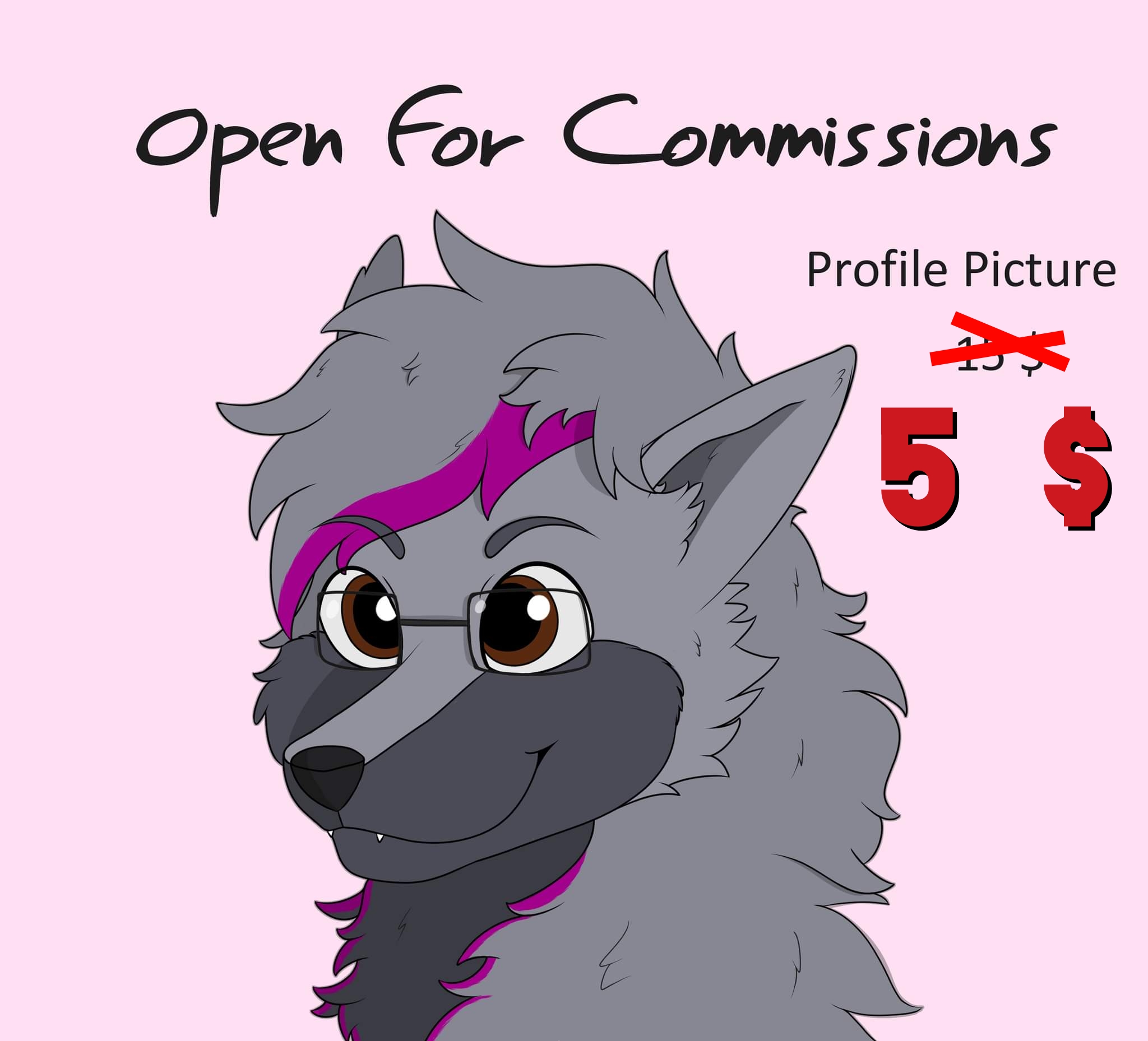 Profile pictures commissions are open - 5$ - By @territhekobold on Itaku