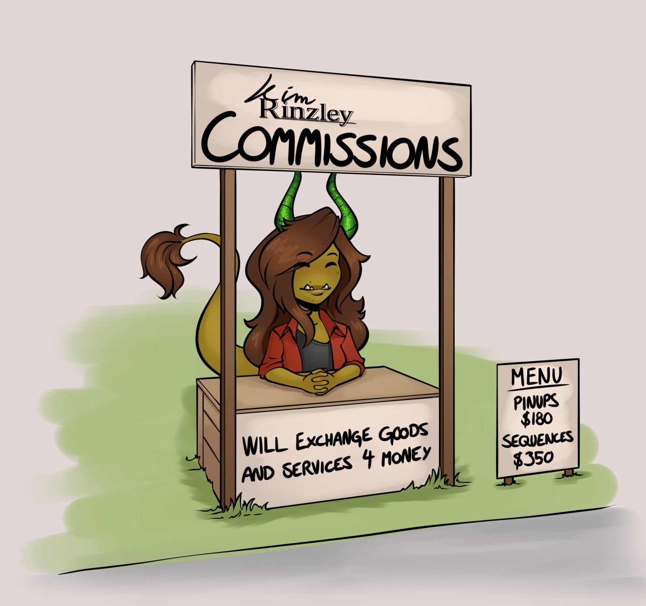 2024 Commissions Open - By @kimrinzley on Itaku