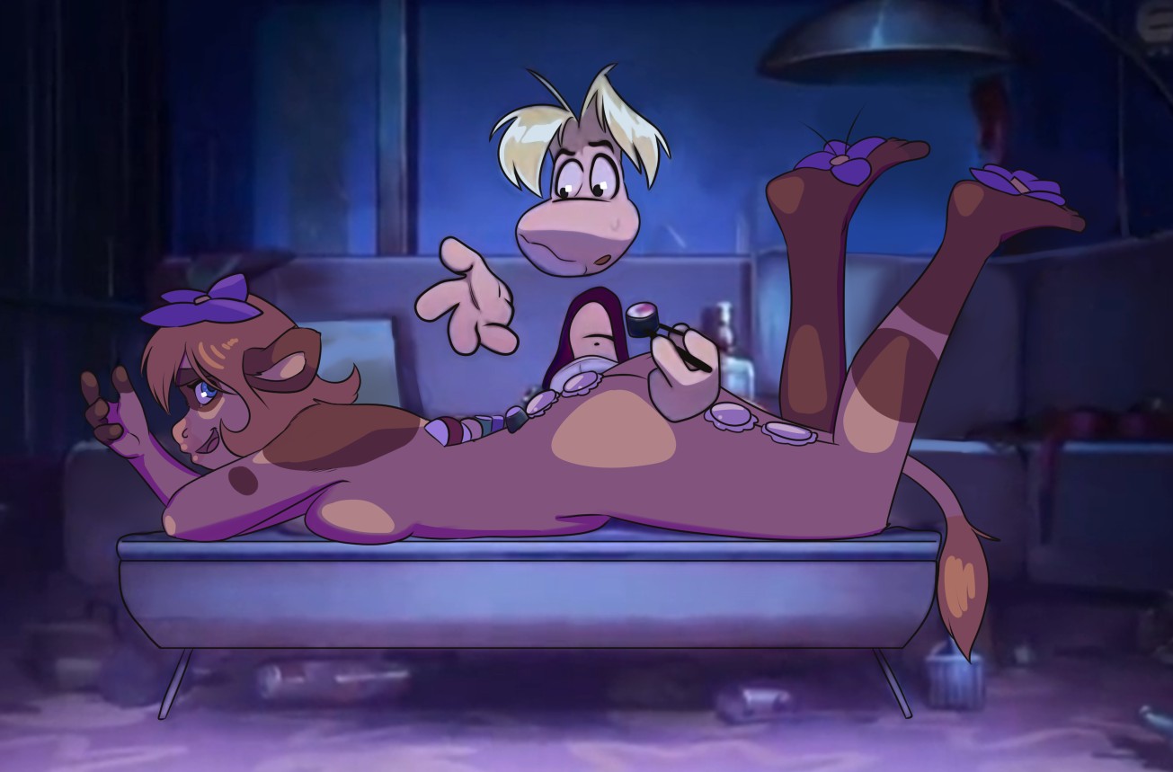 rayman and cow girl (rayman and 1 more) drawn by saltyxodium Danbooru.