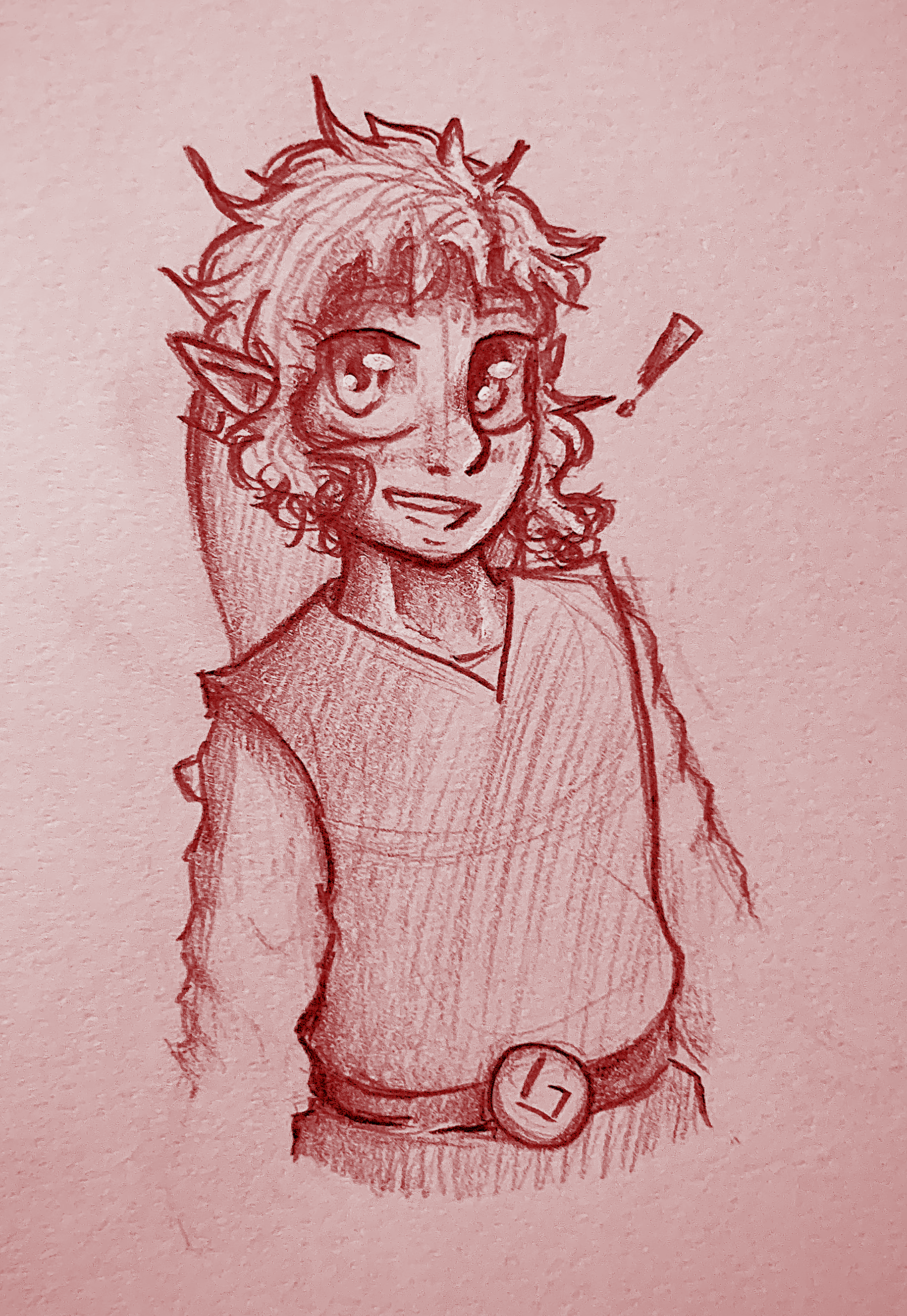 Four Swords - Red Sketch - By @deleetrix on Itaku