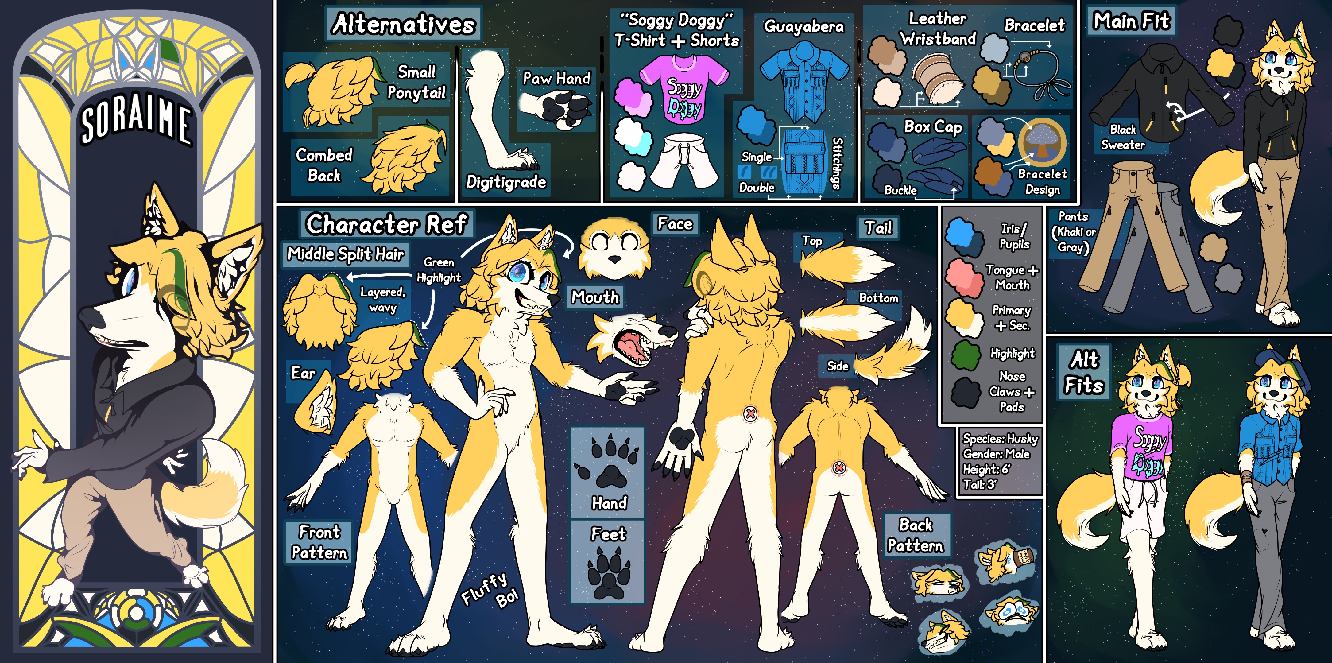 Soraime Reference Sheet (2025) - By @soraime on Itaku