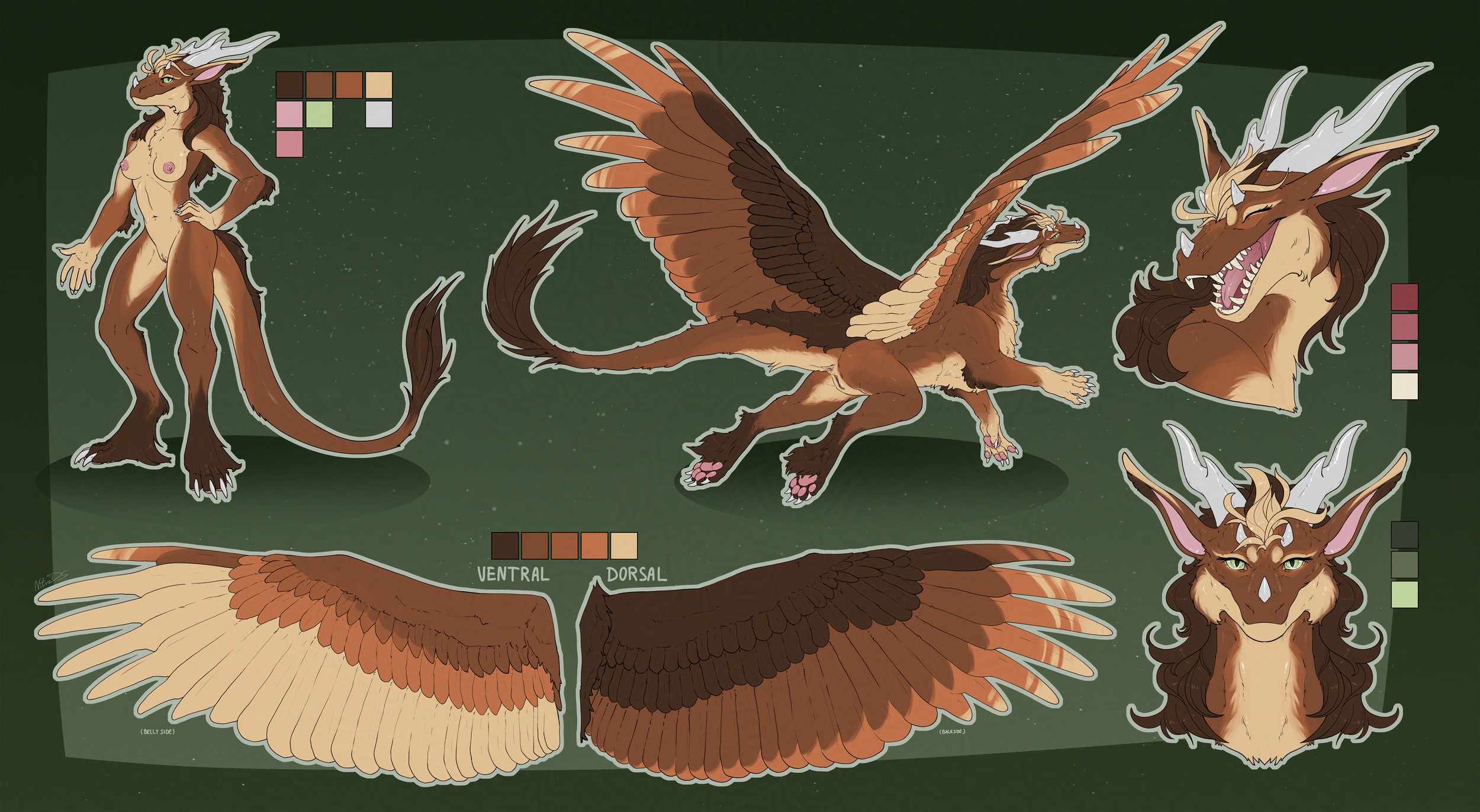 Reference Sheet for tehviriden nsfw - By @nitrods on Itaku