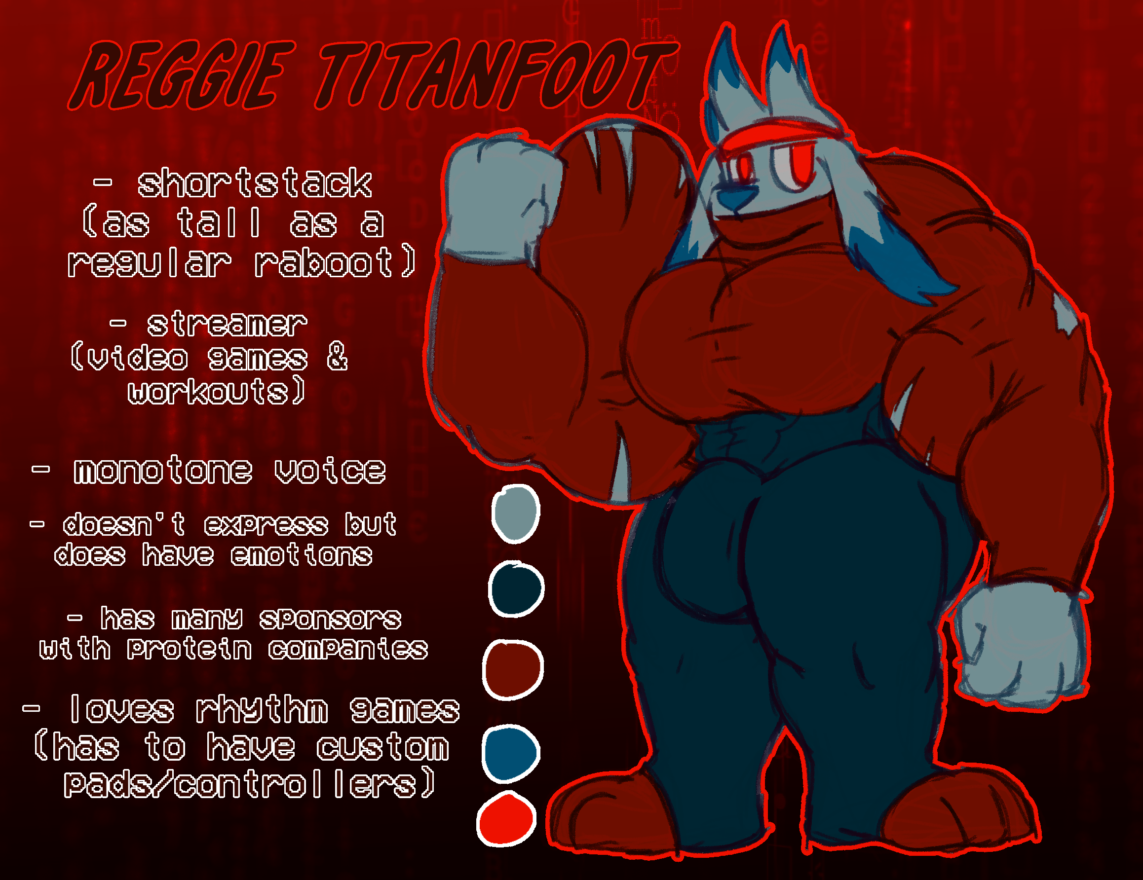 Reggie ref By hydethehybrid2000 on Itaku