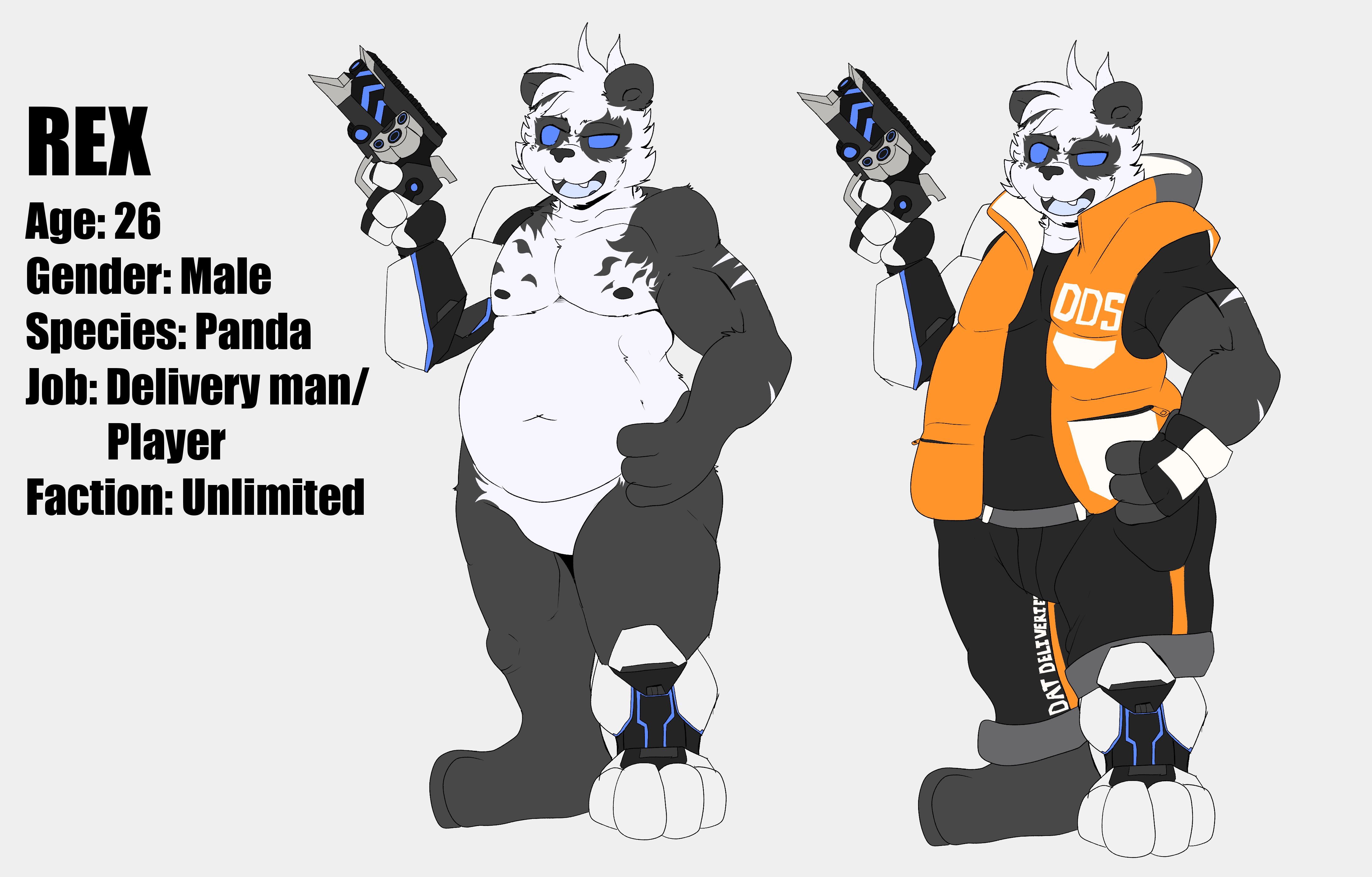 Rex Panda Rex - By @dxshade on Itaku