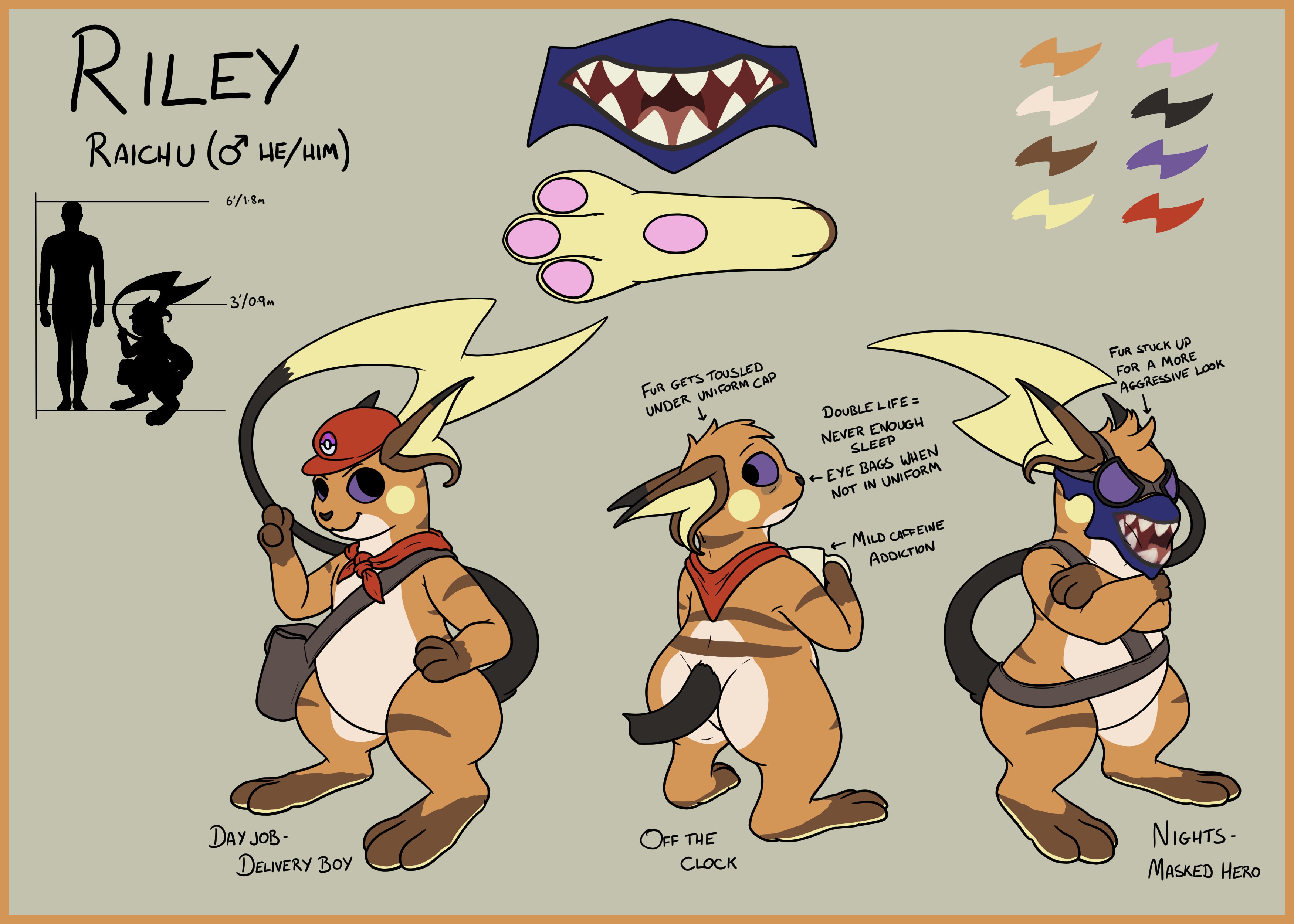 Riley - Reference Sheet - By @doesnotexist on Itaku