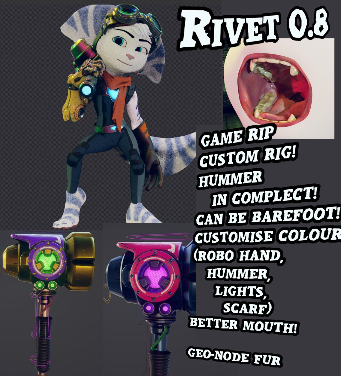 Rivet (DL link) - By @zapor on Itaku