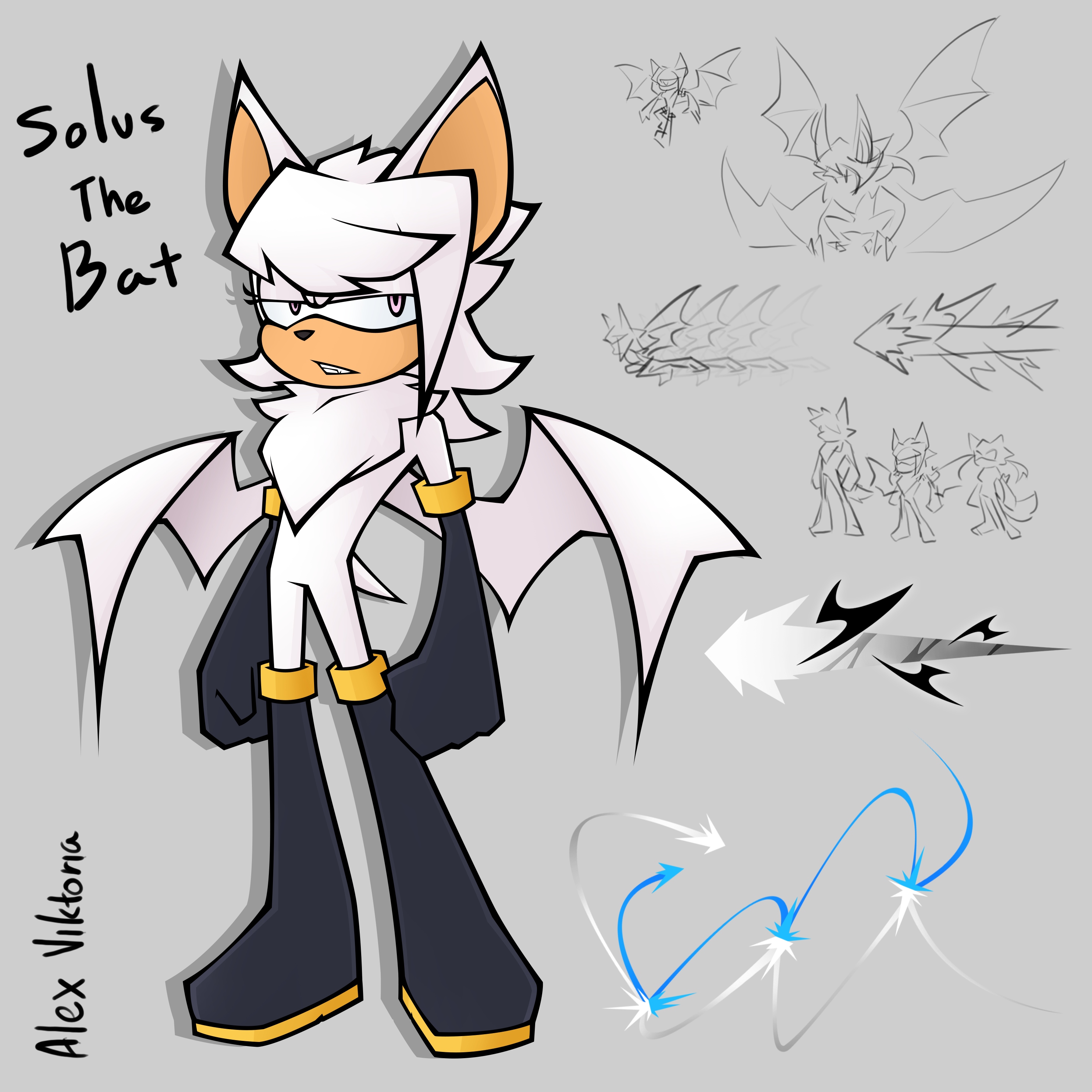[Sonic OC] Solus the Bat - By @alexviktoria on Itaku