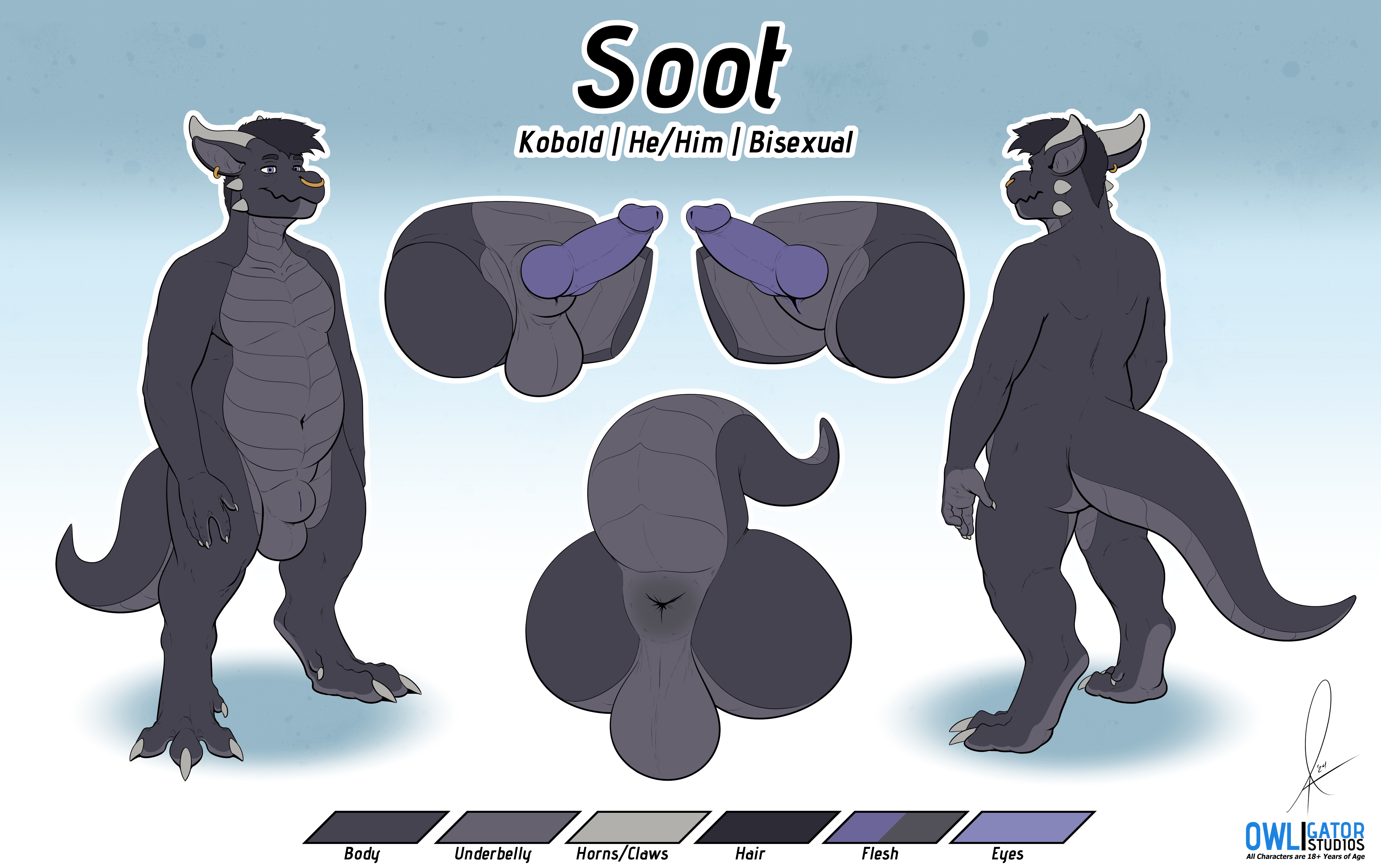 Reference Sheet - Soot - By @owligatorstudios on Itaku