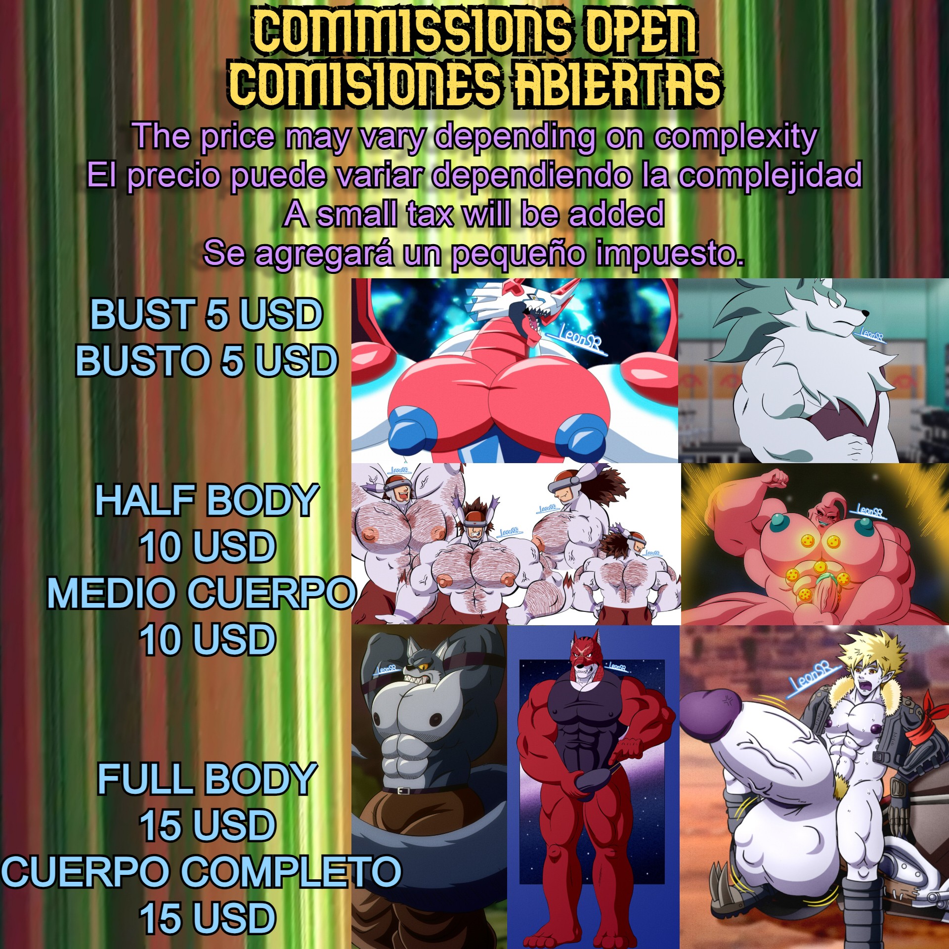 COMMISSIONS OPEN NSFW - By @leonsr on Itaku