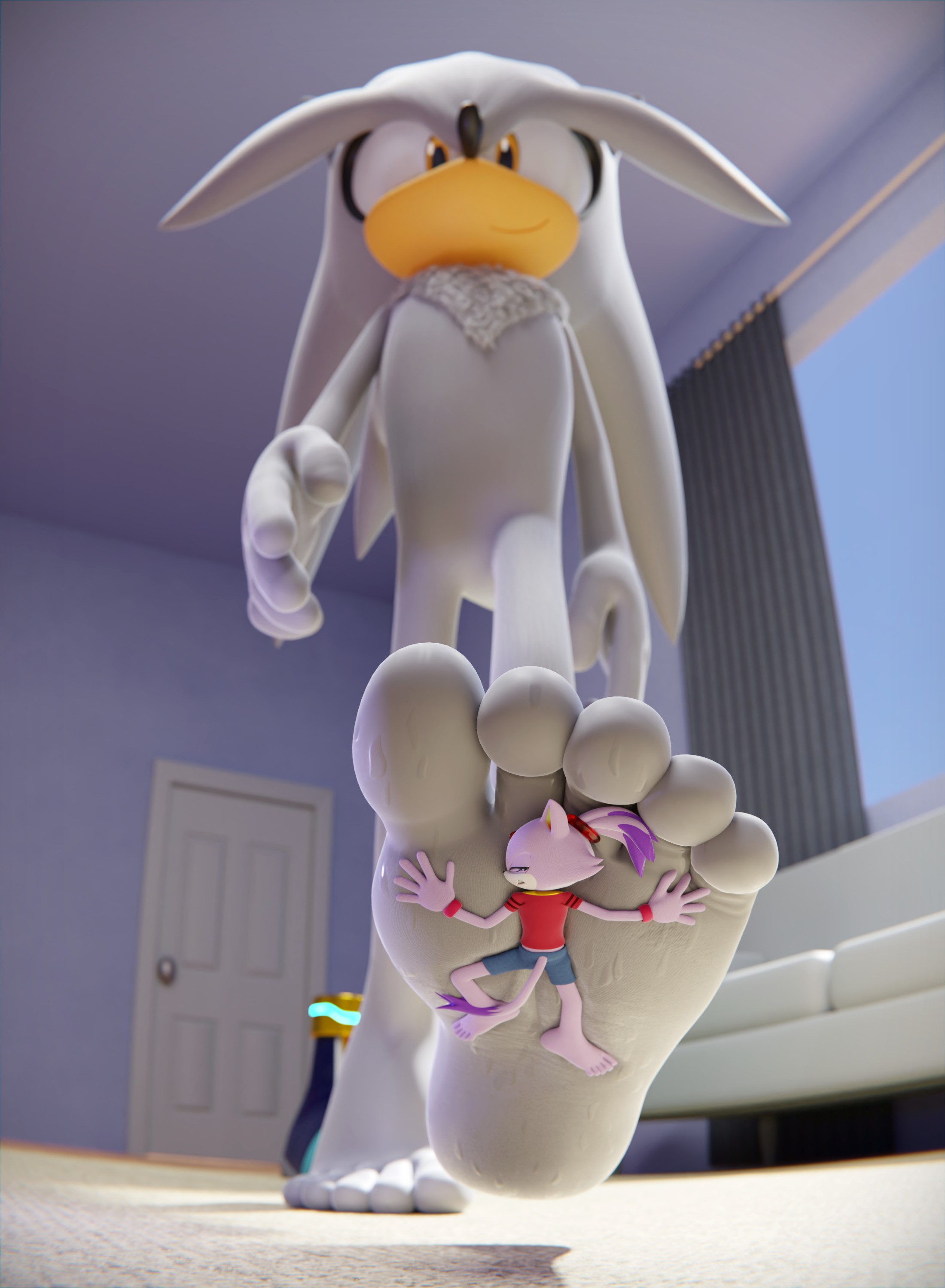 [3D] Stompy friends - By @feetymcfoot on Itaku