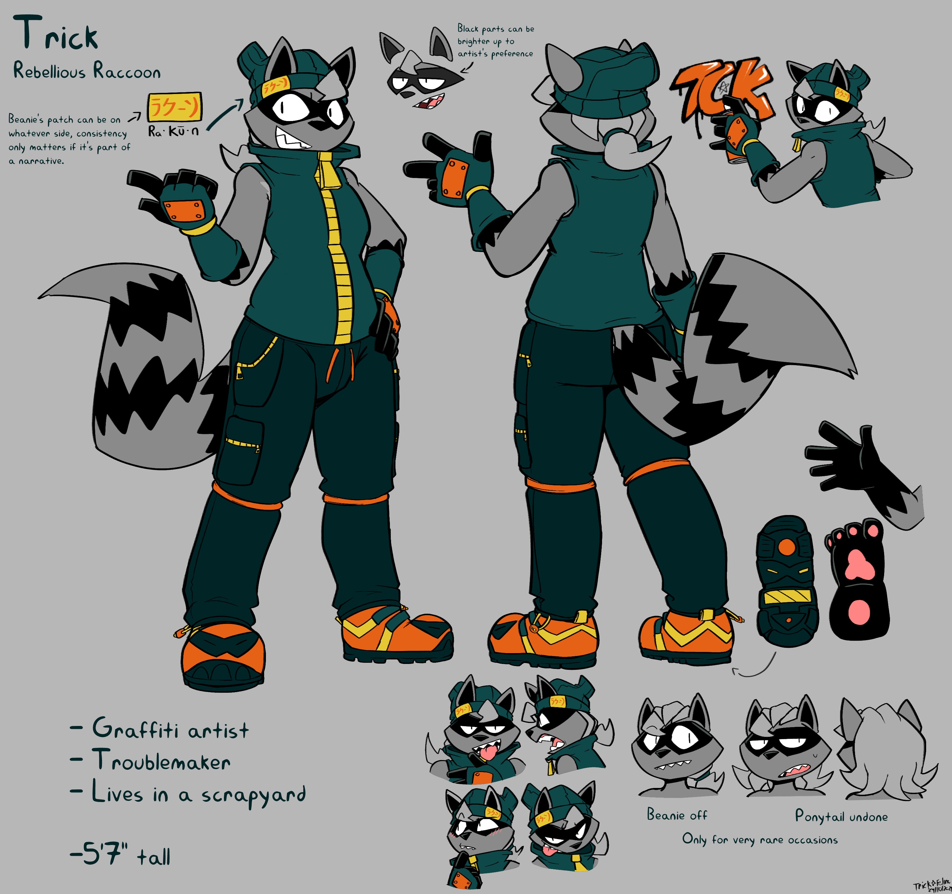 Trick Reference Sheet - By @tricktrashing on Itaku