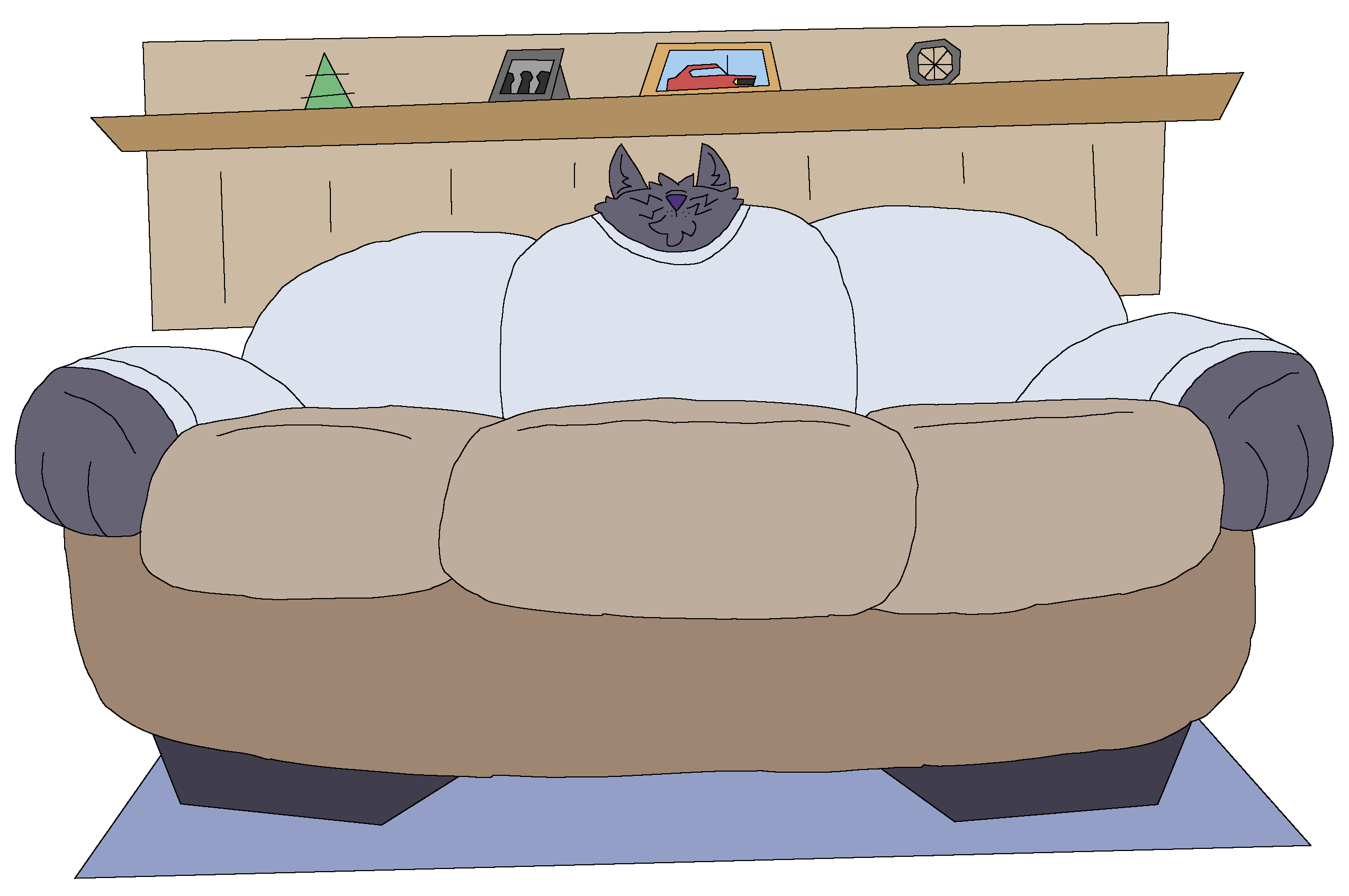 Dad Cat Couch TF By unassumingwitness on Itaku